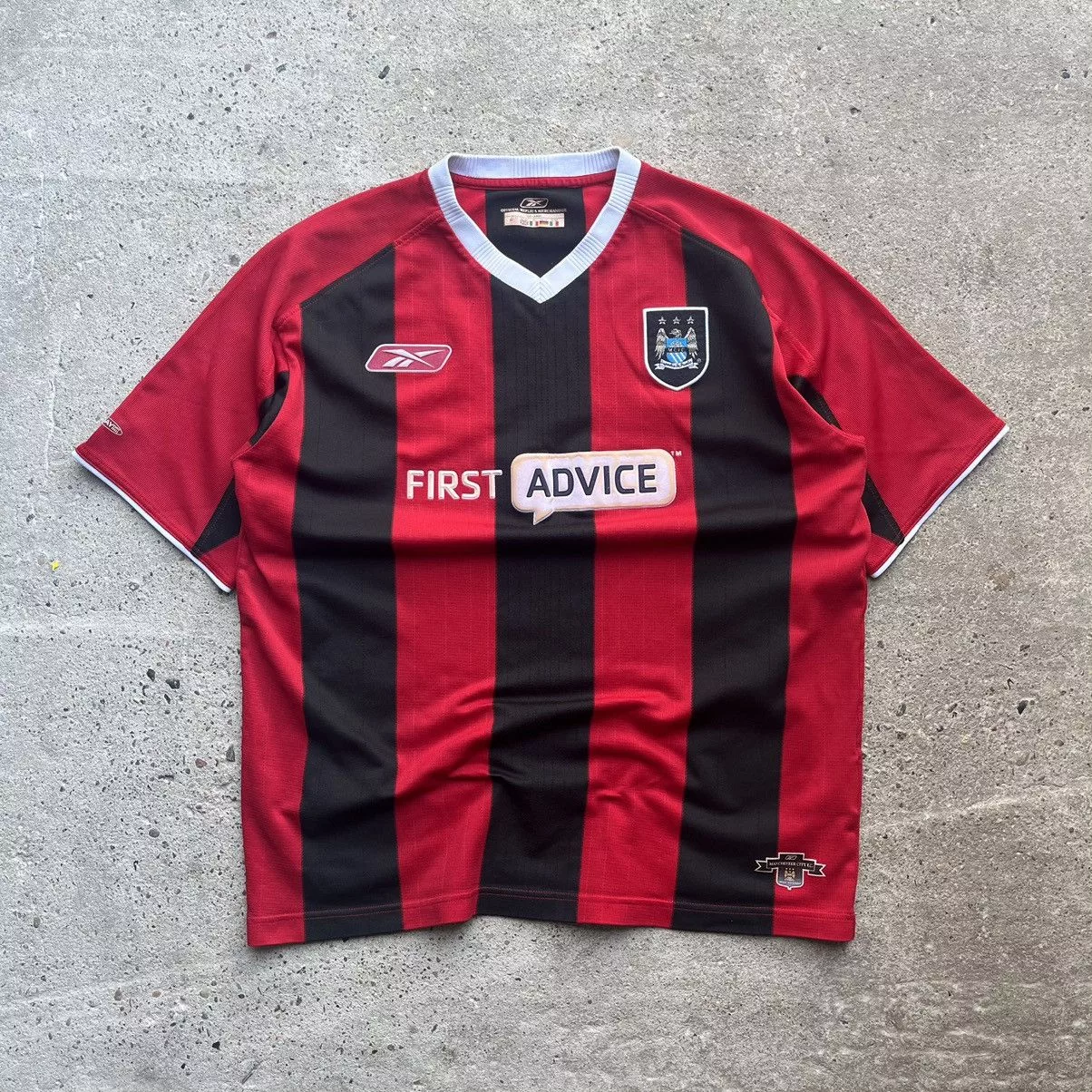 Reebok Jerseys Reebok × Vintage Manchester city 2003/2004 Vintage Reebok away jersy Black