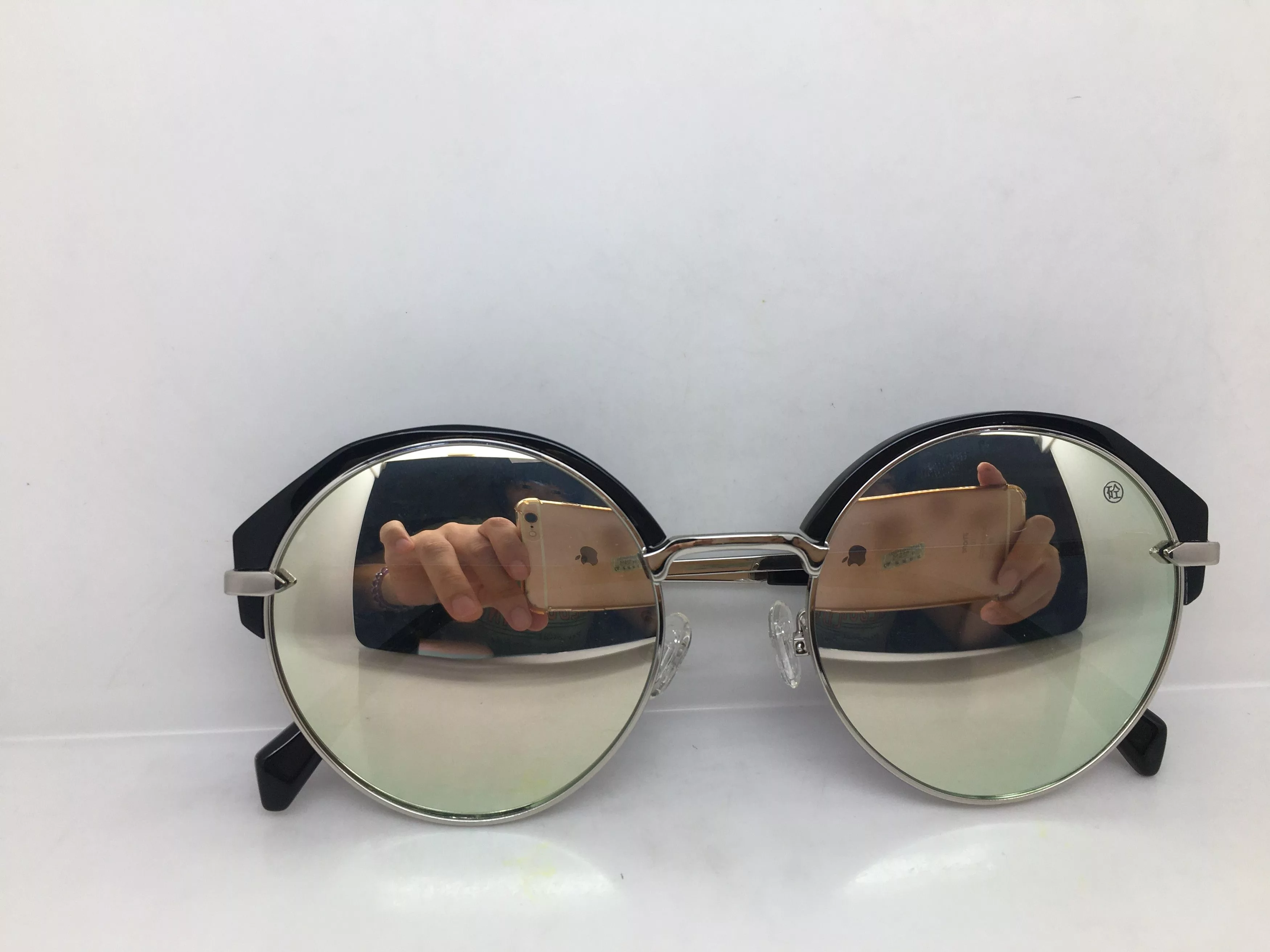 Other Sunglasses Other Black Silver Round Sunglasses Frame