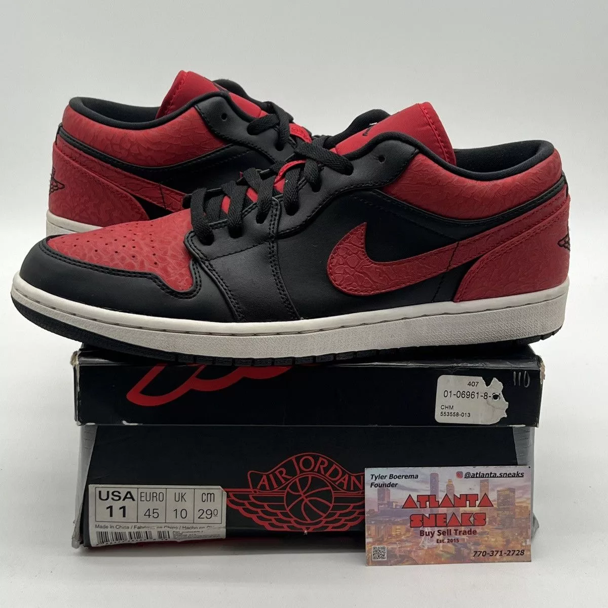 Nike Low Top Sneakers Nike Air Jordan 1 low bred Black