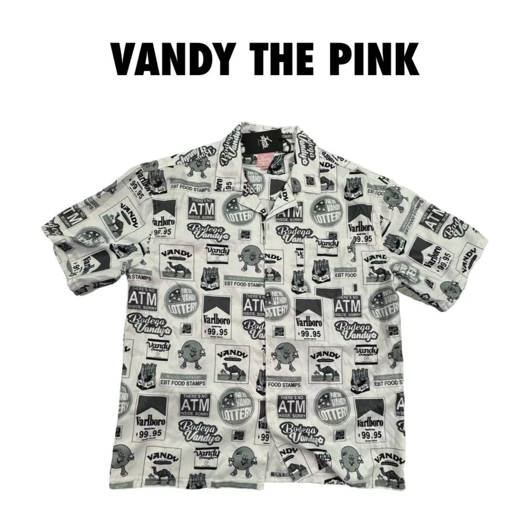 Vandy The Pink Shirts Button Ups Vandy The Pink Cabana button up 2021 release White