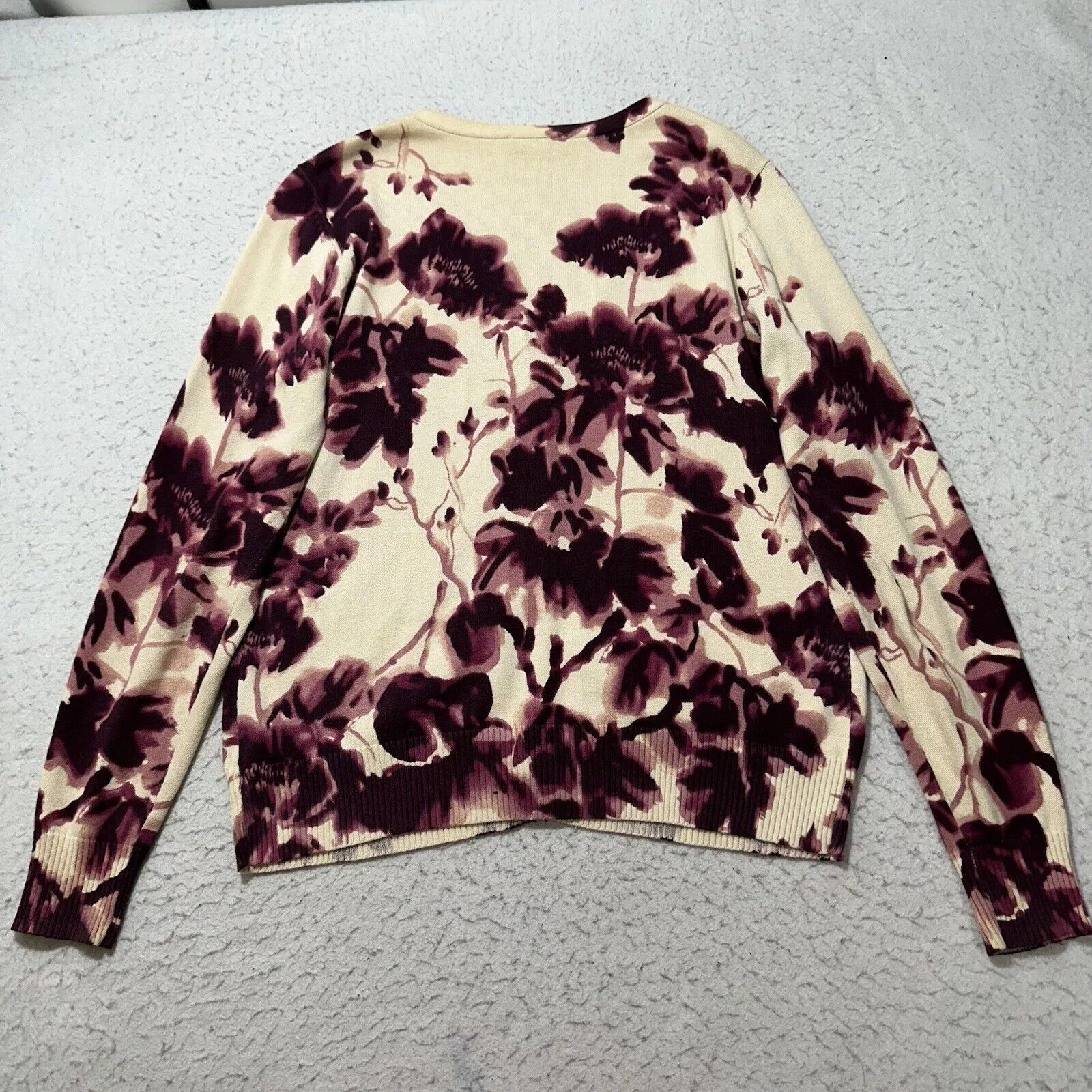 St. Johns Bay Sweaters St. Johns Bay St. John's Bay Large Button Down Cardigan Sweater Purple