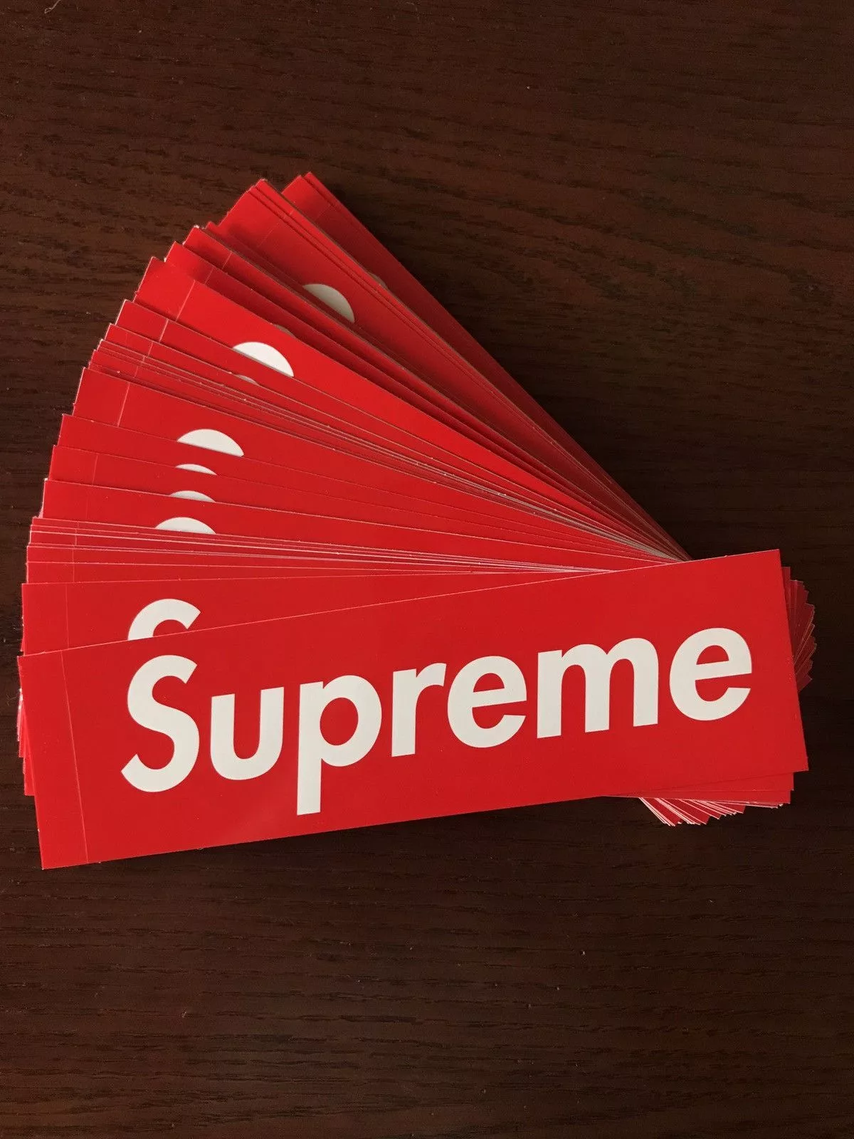 Supreme Socks Underwear Supreme Red Box Logo Stickers (50 Count)