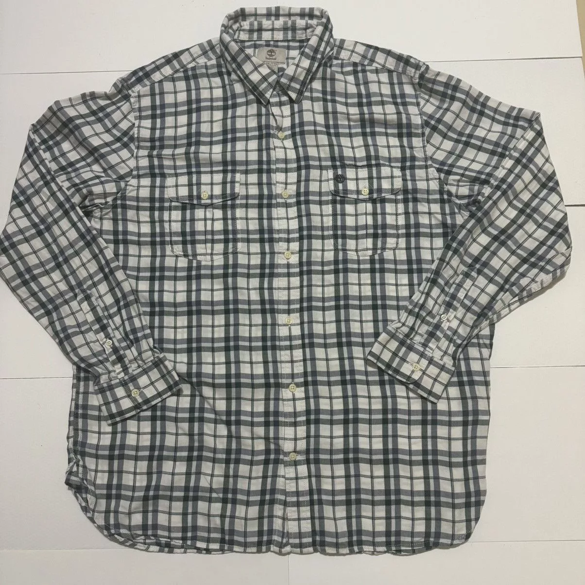 Timberland Shirts Button Ups Timberland Men’s Shirt Long Sleeve Button Up Blue Streetwear