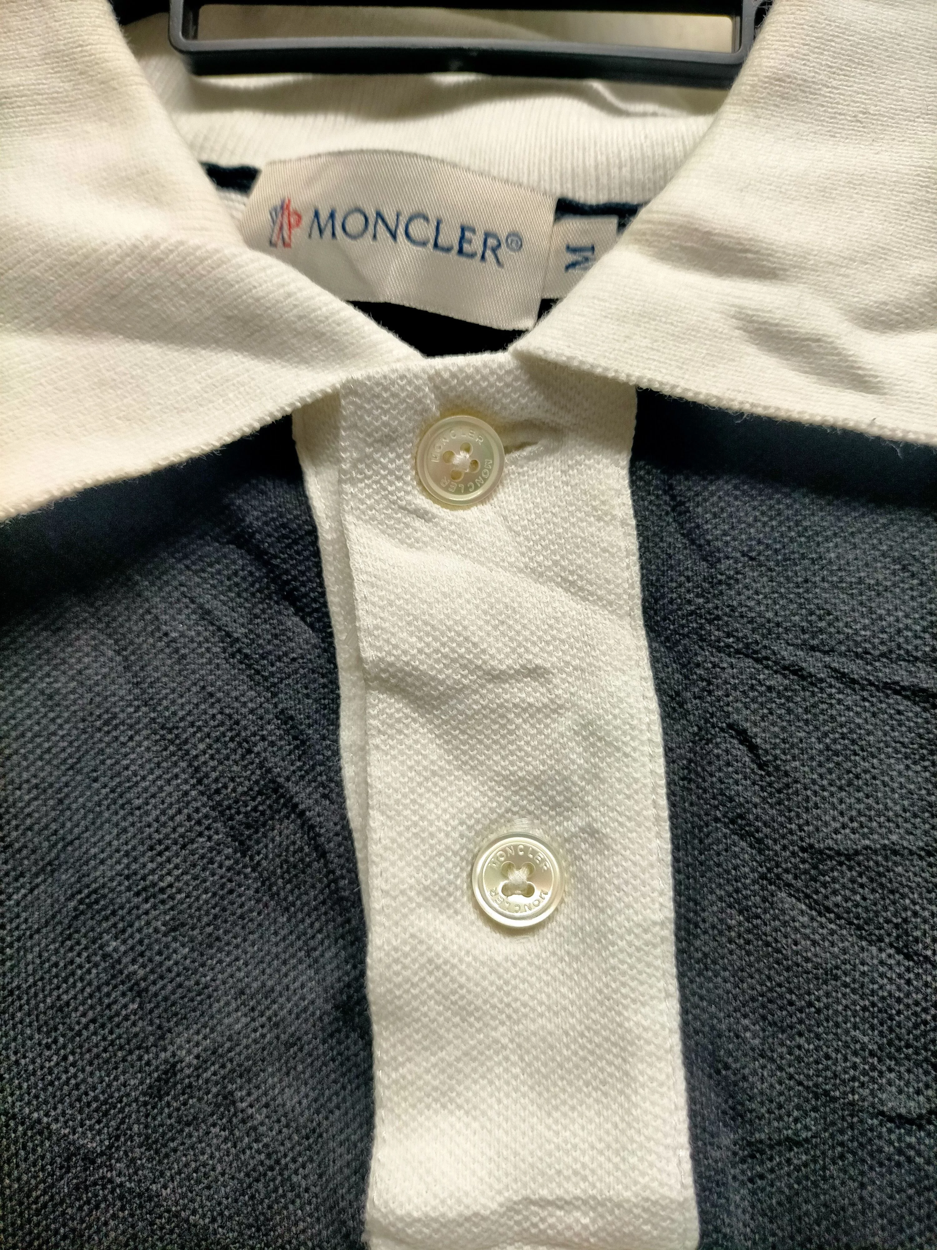 Moncler Polos Moncler Polo Tshirt Black