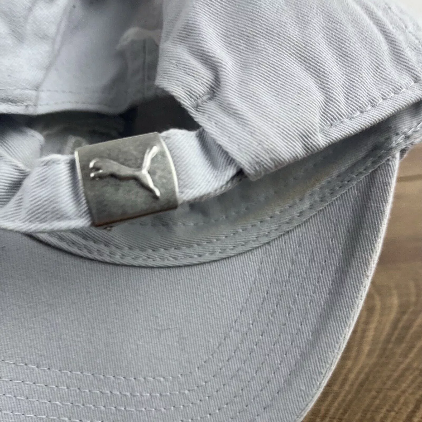 Puma Hats PUMA White Gray Hat PUMA Hat White Adjustable Hat White Adul