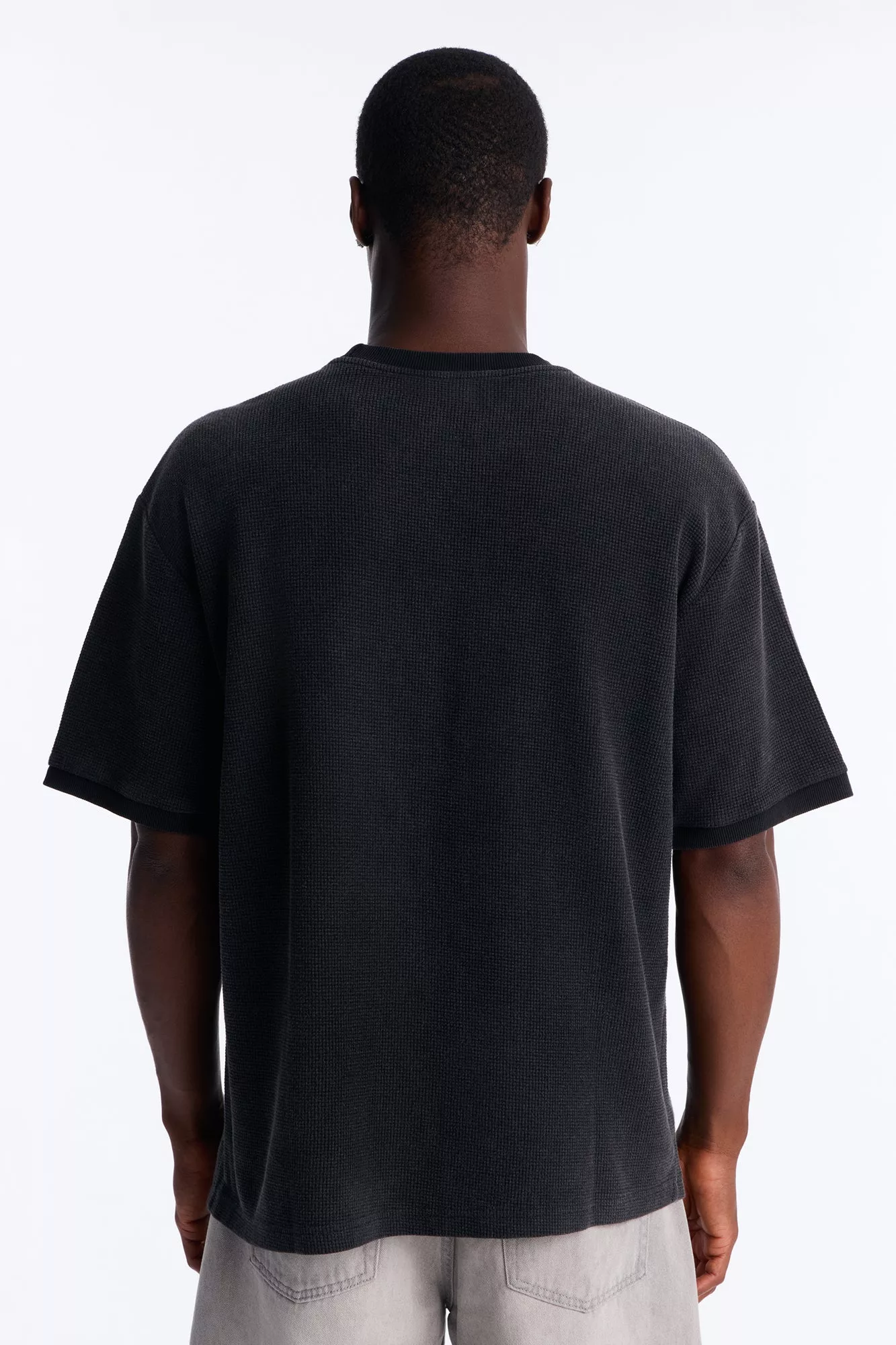 Classic Waffle Tee - Black