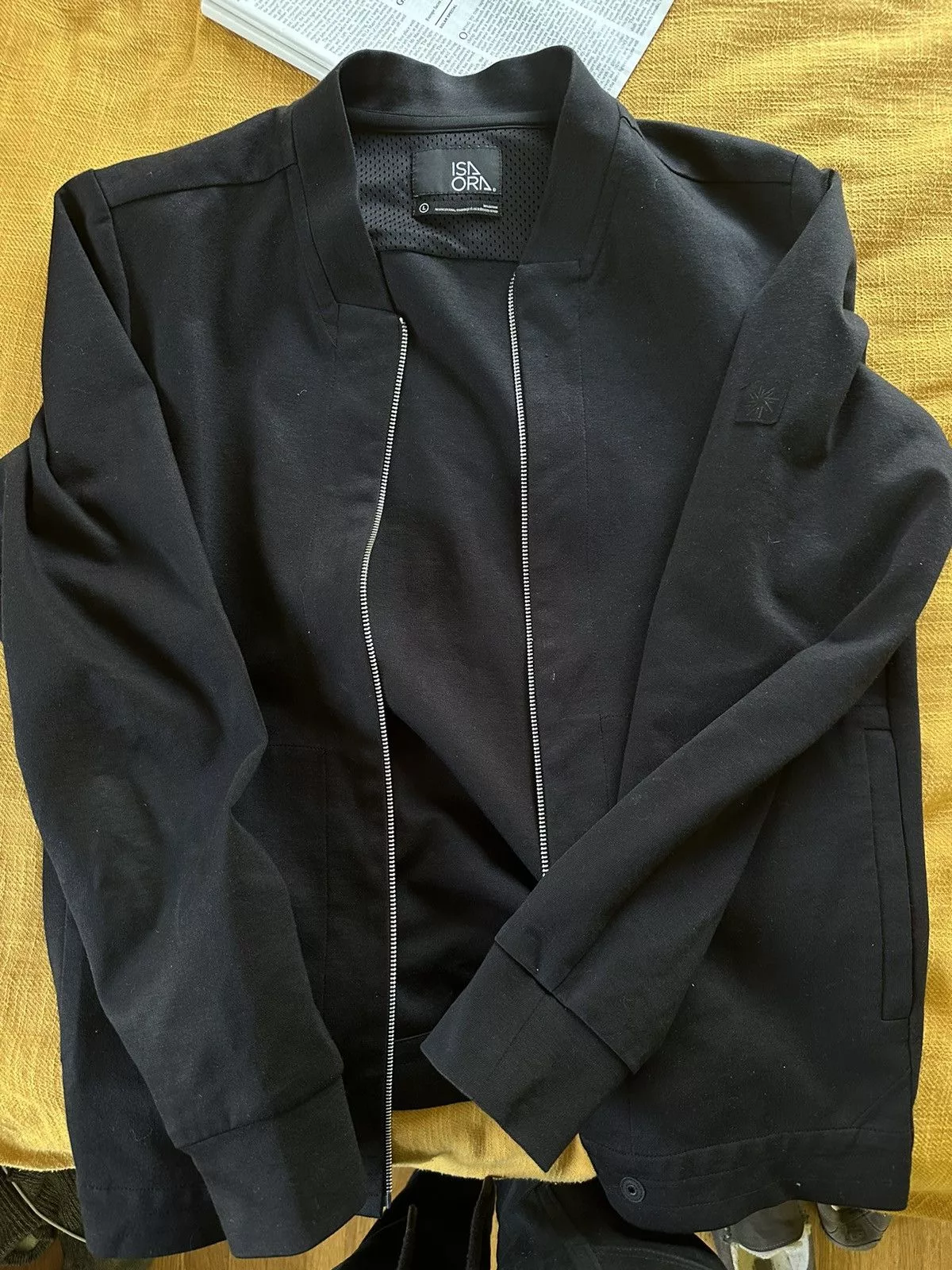Isaora Light Jackets Isaora Black Zip Up Jacket