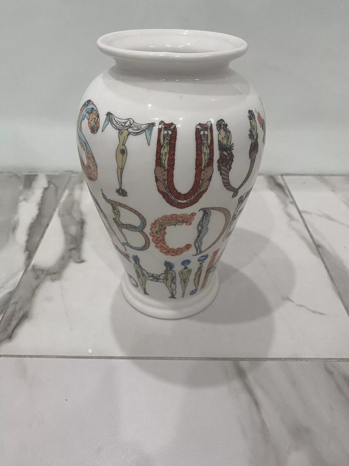 Supreme Supreme Supreme Alphabet Vase White