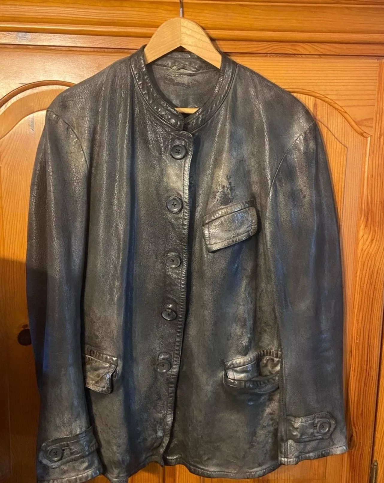 numero 10 Leather Jackets Numero 10 leather jacket Gray