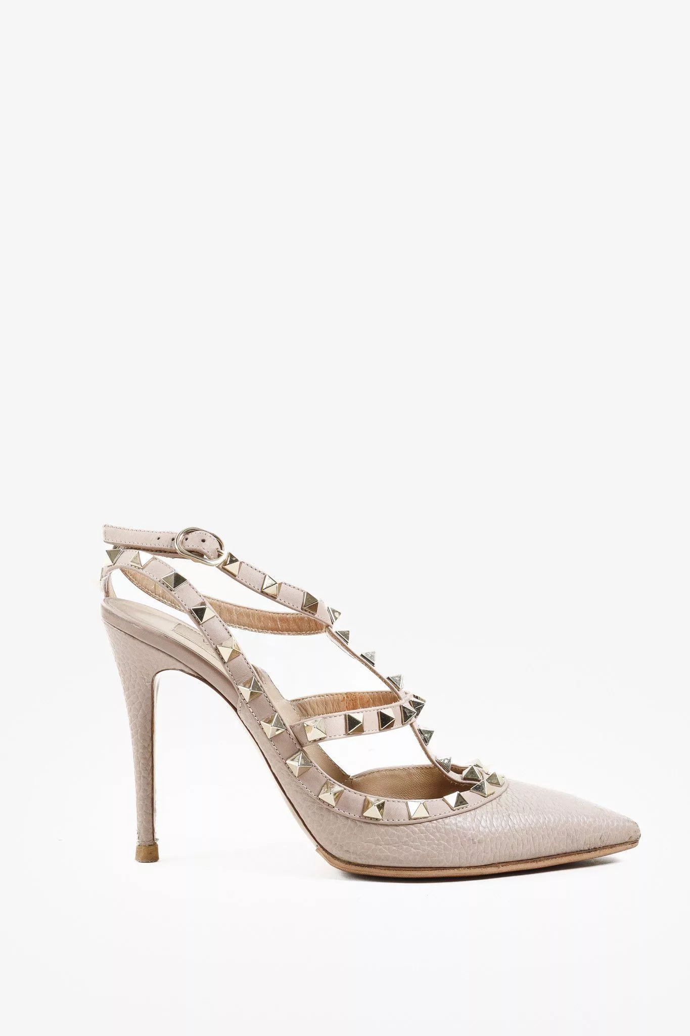 Valentino Heels Valentino Pale Pink Rockstud Heels Multi