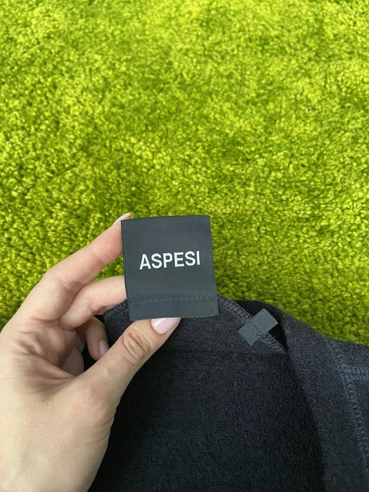 Aspesi Blazers Aspesi × Designer Alberto Aspesi avant garde wool zip jacket Black Avant-Garde