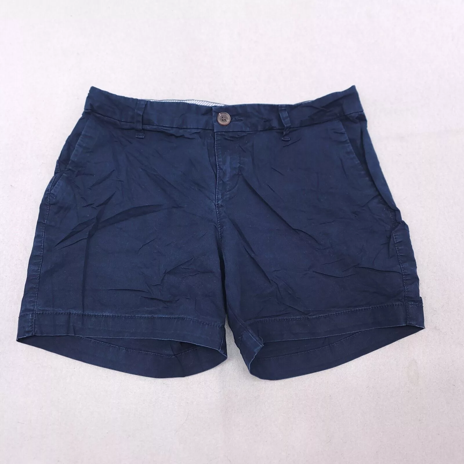 Old Navy Shorts Old Navy Button Zip Chino Short Shorts Womens Size 0 Blue