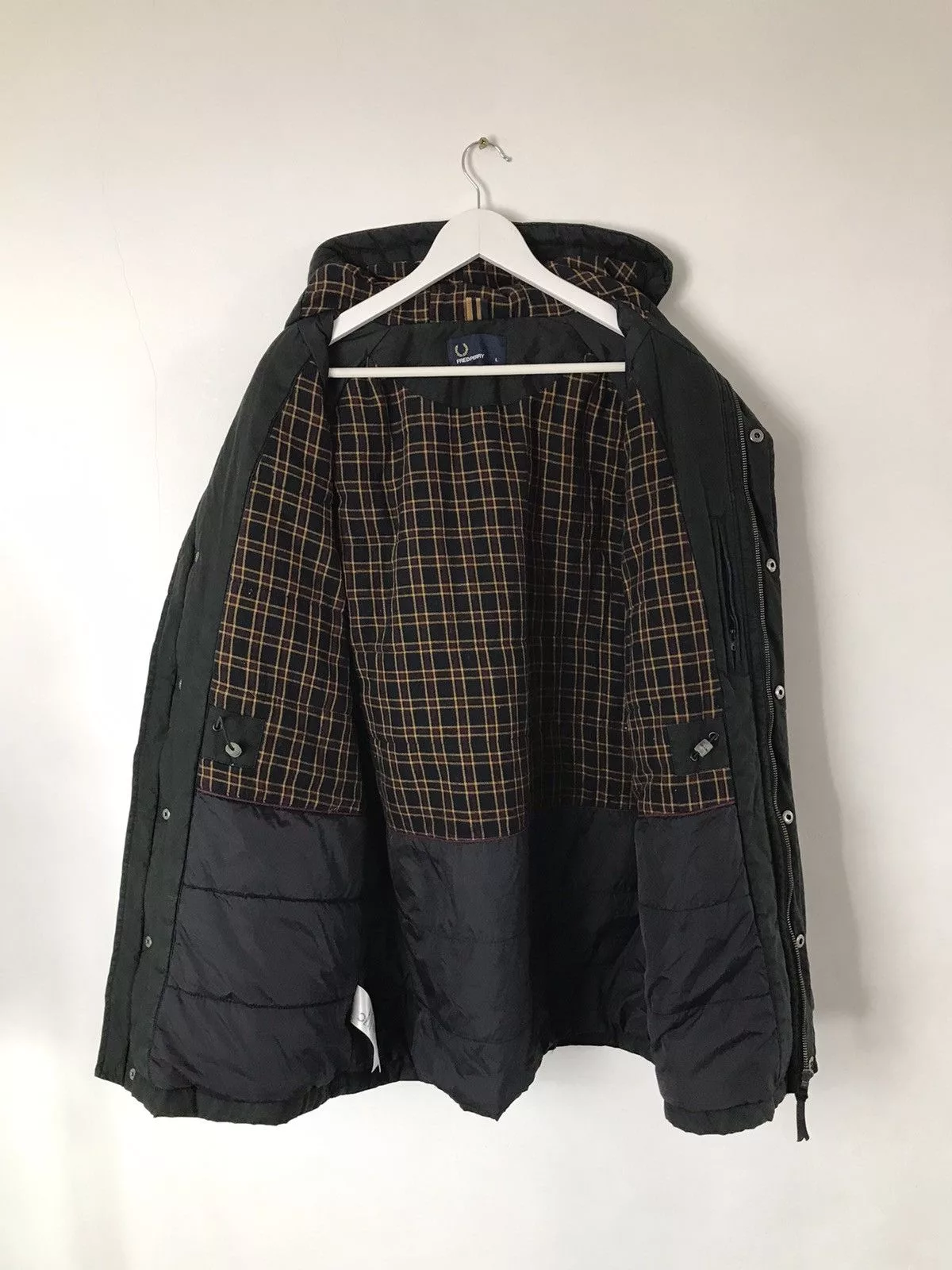 Fred Perry Light Jackets Fred Perry Waterproof,Windbreaker Hooded Parka Jacket Green Streetwear