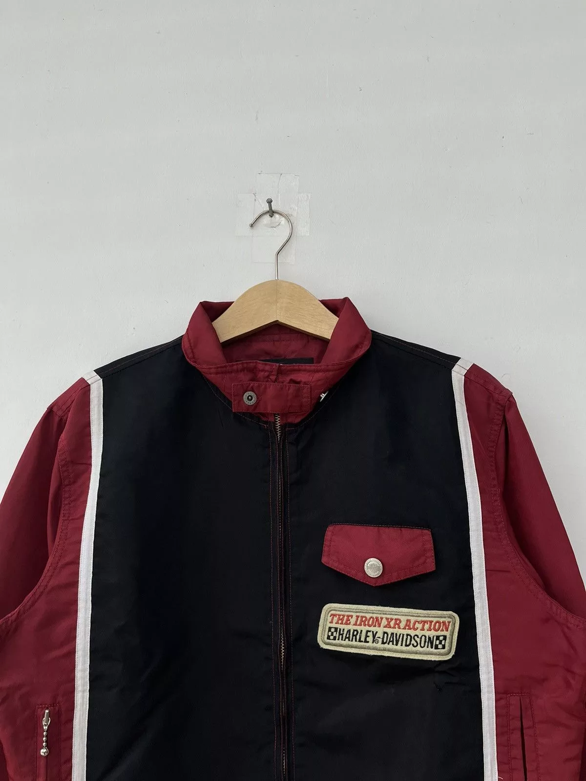 Harley Davidson Light Jackets Harley Davidson × Vintage Harley Davidson ‘IRON HUMS WHEN ITS HAPPY’ Rider Jacket Multi