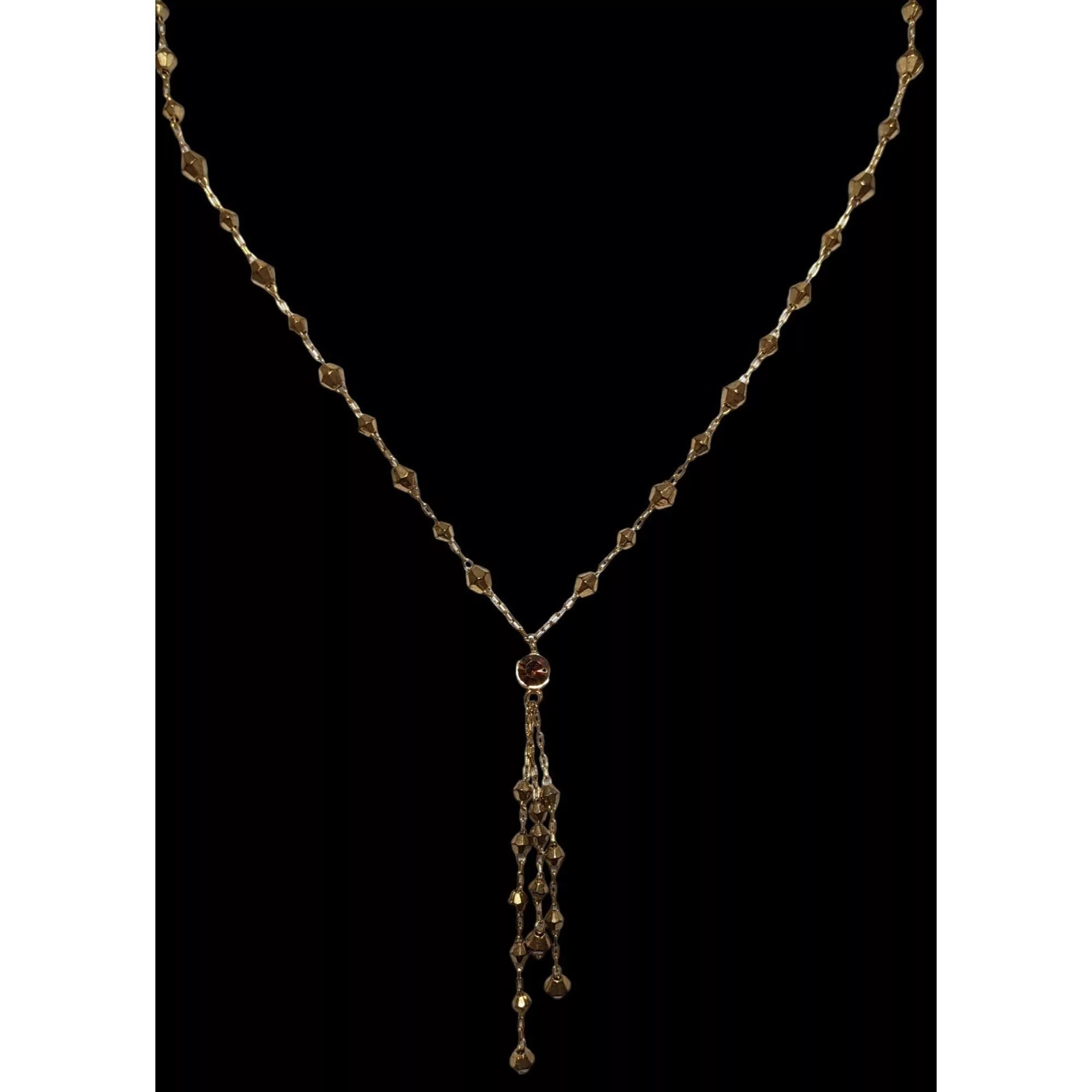 Other Necklaces Other Y2K Icing Gold Beaded Tassel Necklace
