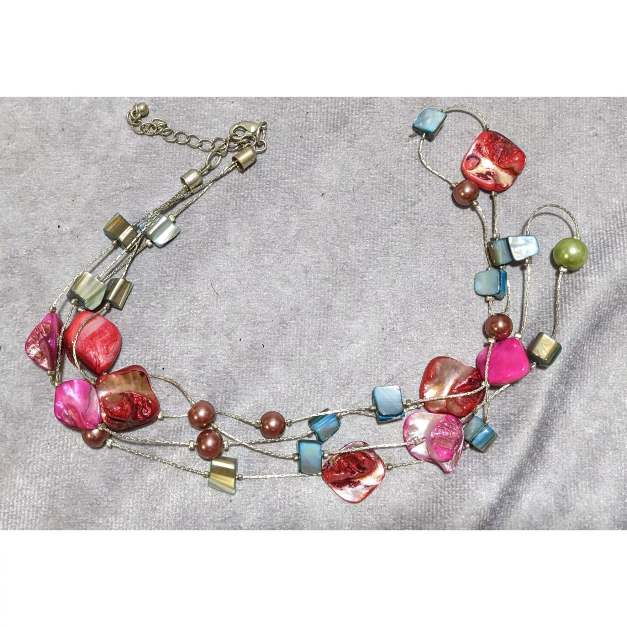 Other Necklaces Other Rainbow Multilayer Shell Pearl Beaded Necklace