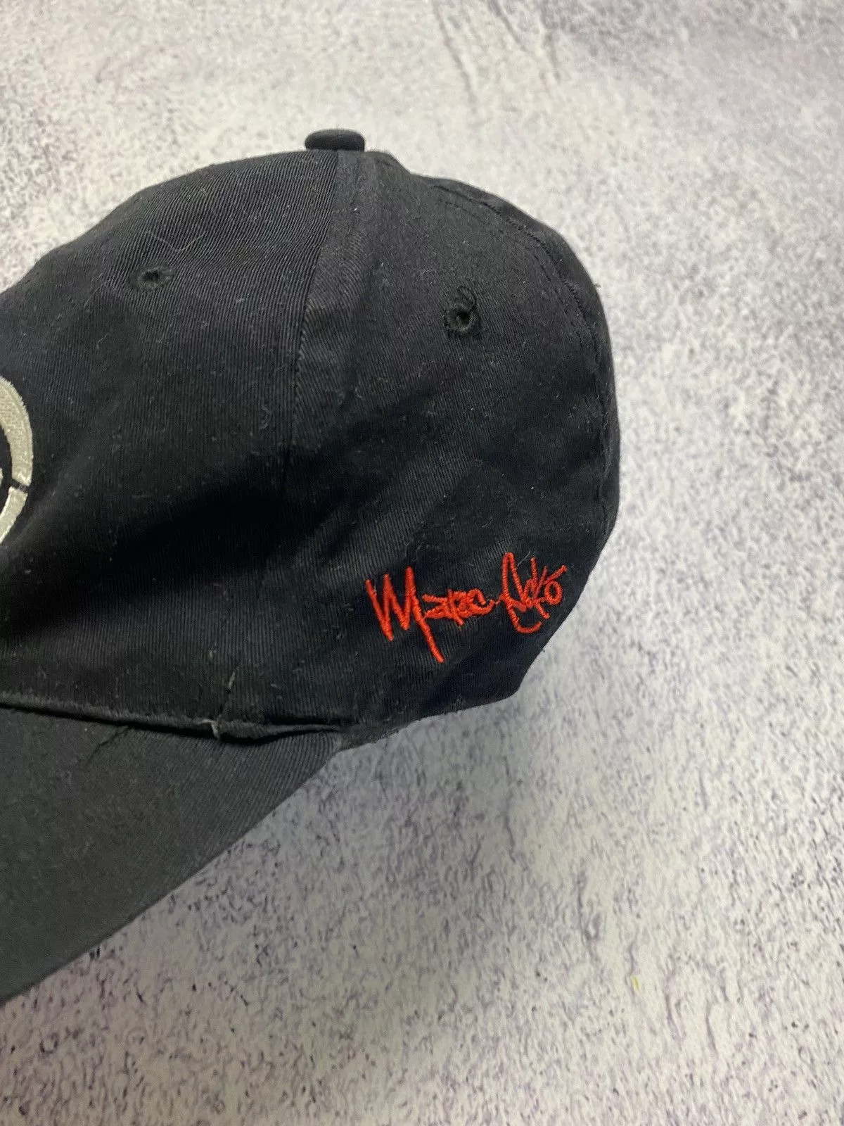 Ecko Unltd. Hats Ecko Unltd. × Vintage Vintage Ecko Unltd. Marc Ecko Big Logo FlexFit Cap Hat Rap Black Streetwear