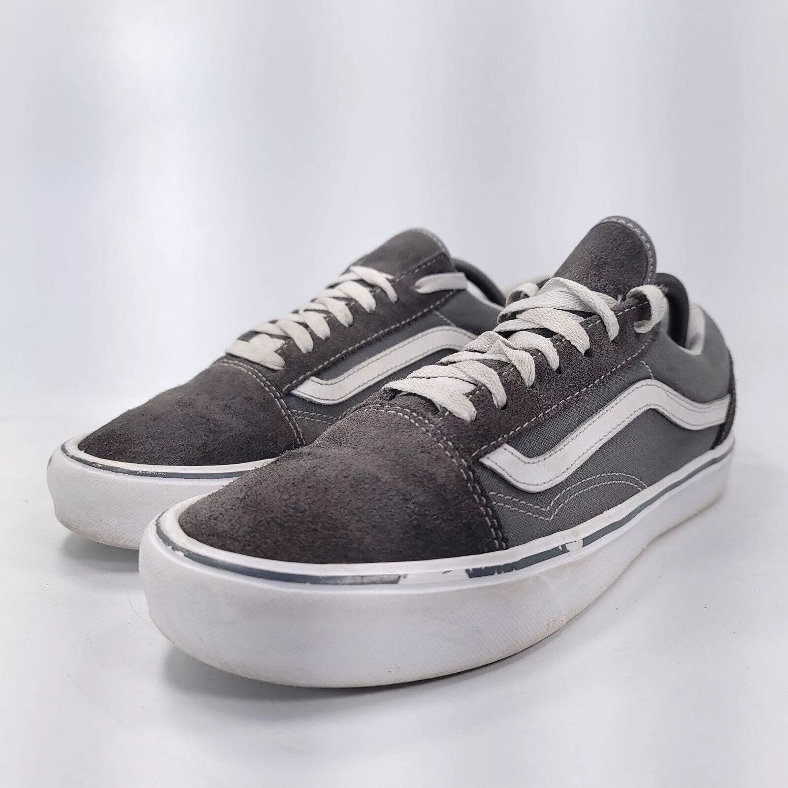 Vans Low Top Sneakers Vans Off The Wall Old Skool Shoe Mens Size 10 500383 Gray