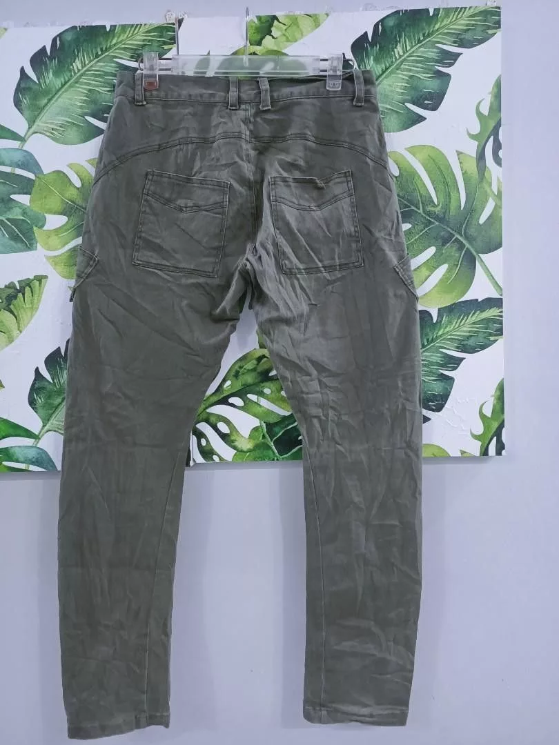 Japanese Brand Casual Pants Japanese Brand × Voodoo Tactical Multipocket tactical cargo pants stretchable Green Streetwear