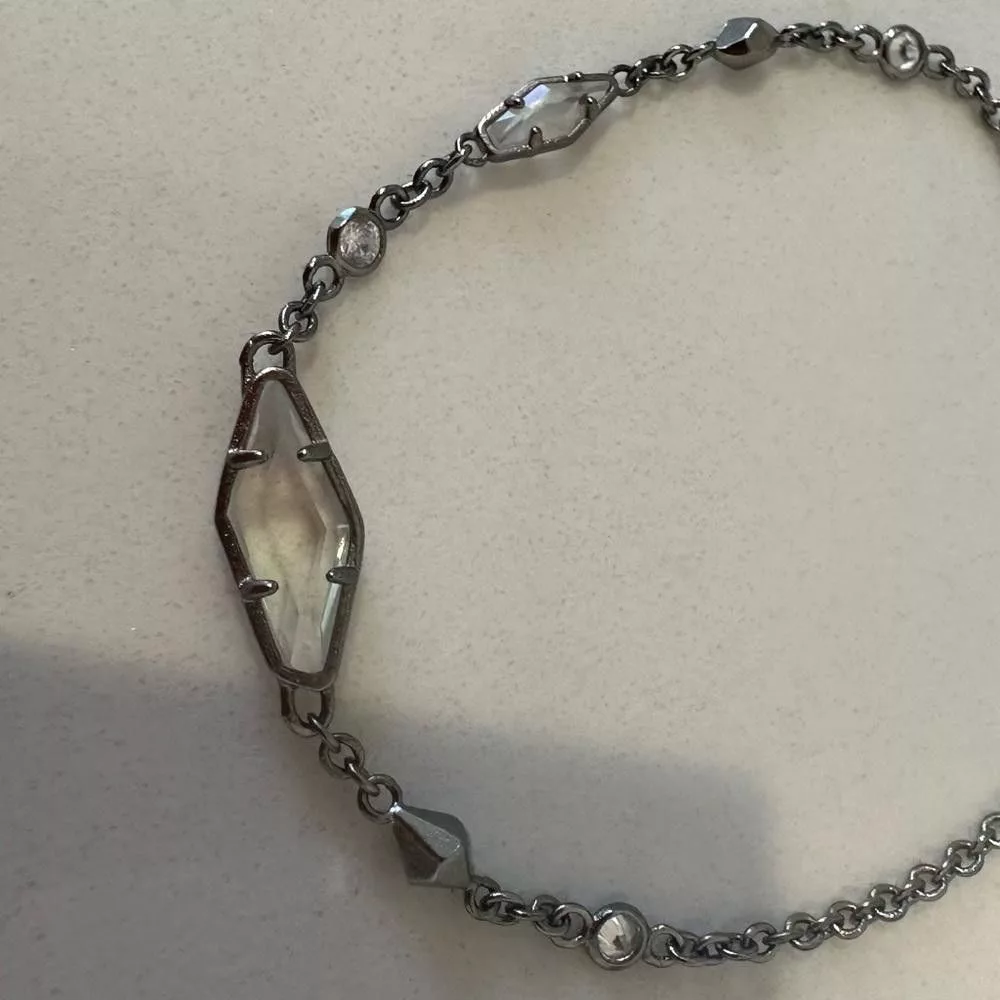 Kendra Scott Bracelets Kendra Scott Deb Adjustable Silver Chain Bracelet Iridescent