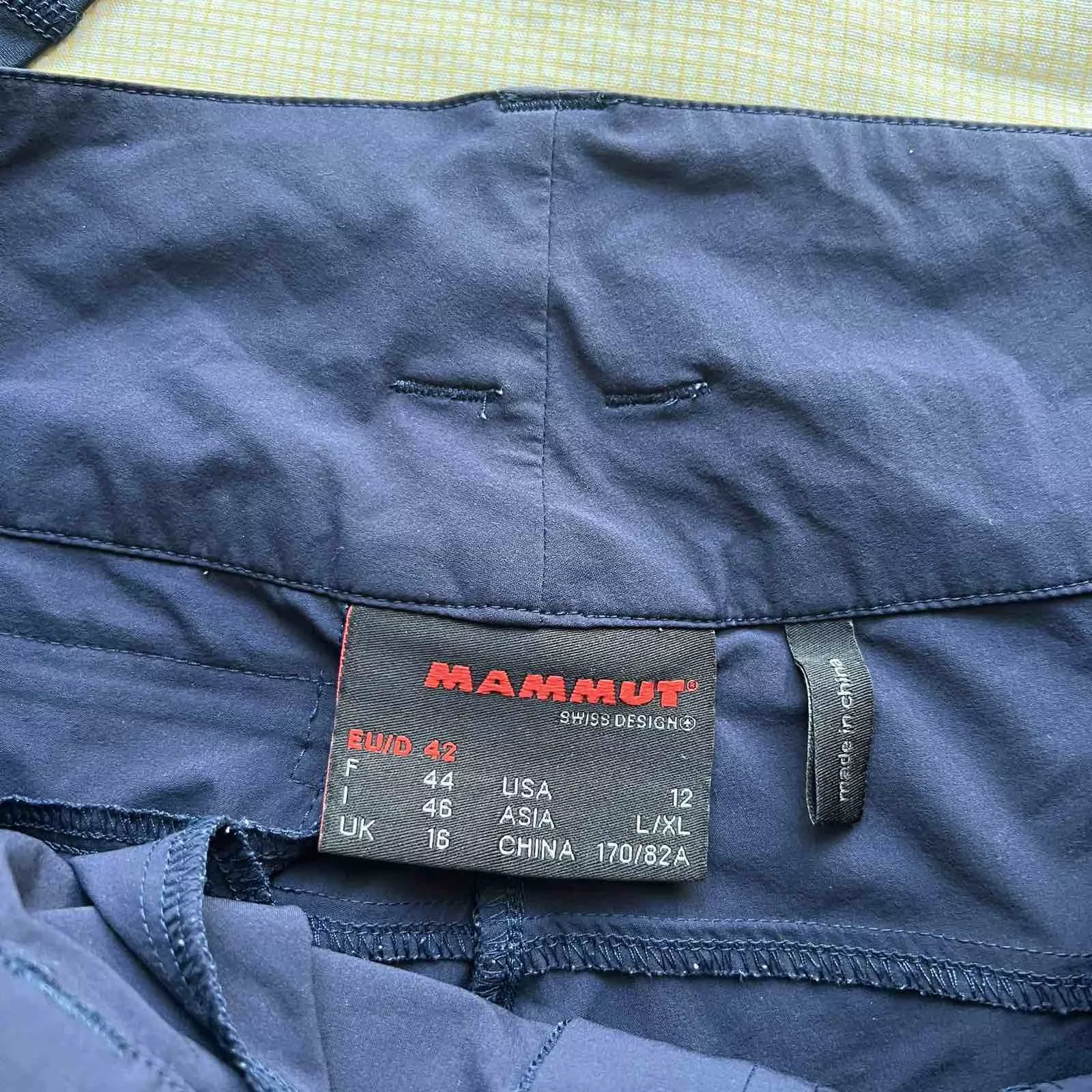 MAMMUT Shorts Cargo Outdoor Sz 42 Blue Gorpcore