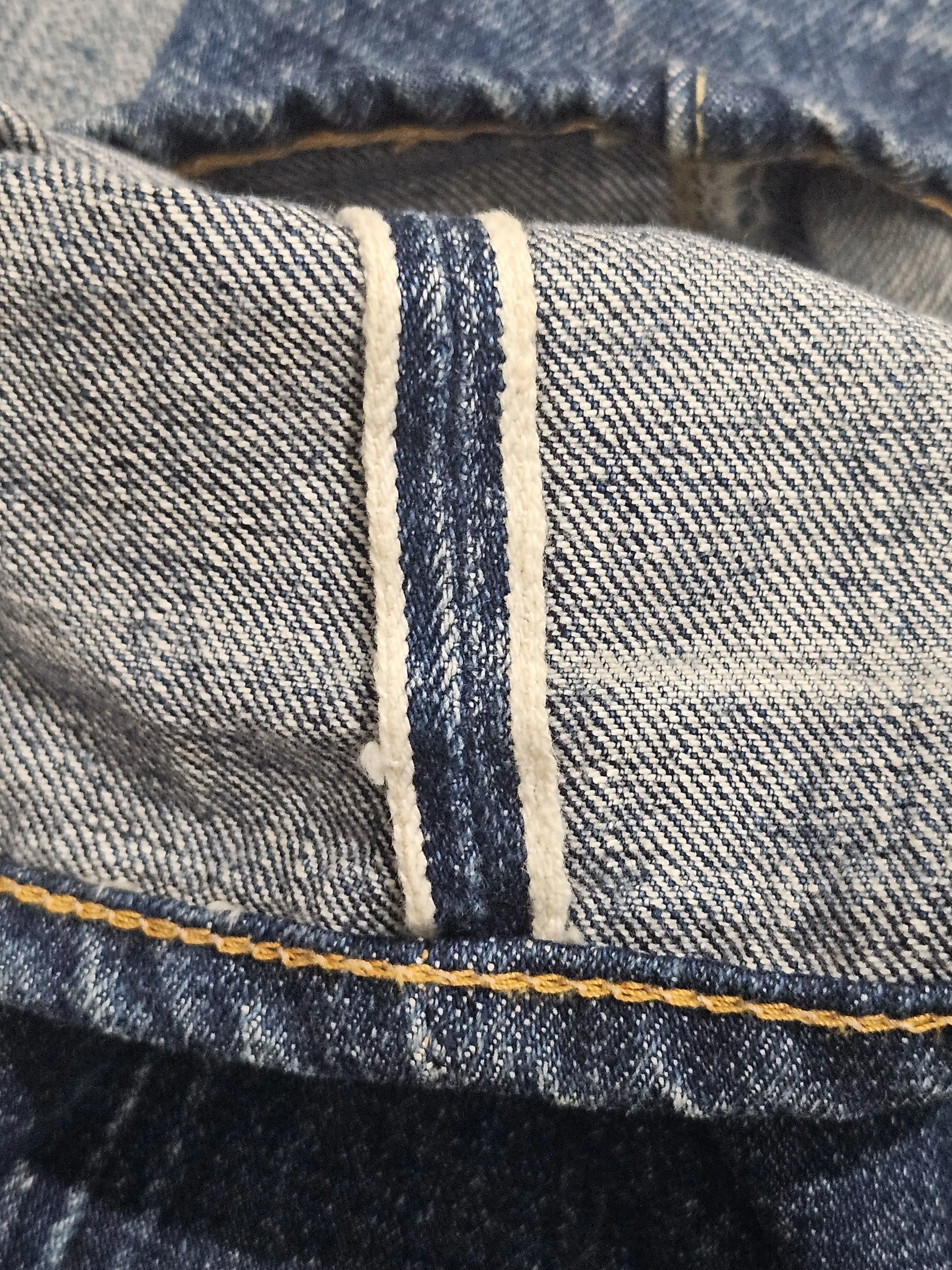 Orslow Denim Orslow 107 Denim Selvedge distress Jeans Blue