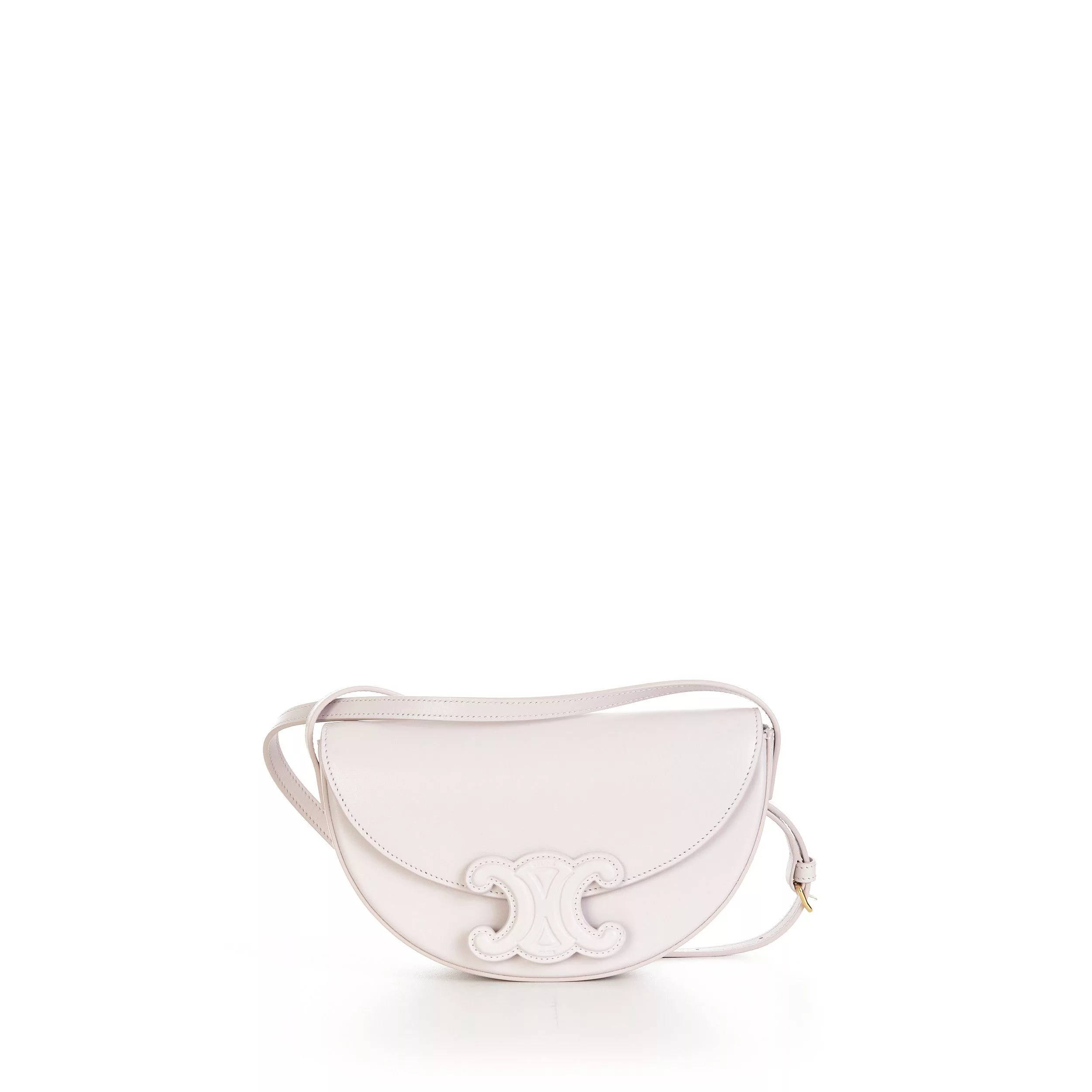 Celine Shoulder Bags Celine Besace Cuir Triomphe Bag - Powder Pink Smooth Calfskin Luxury
