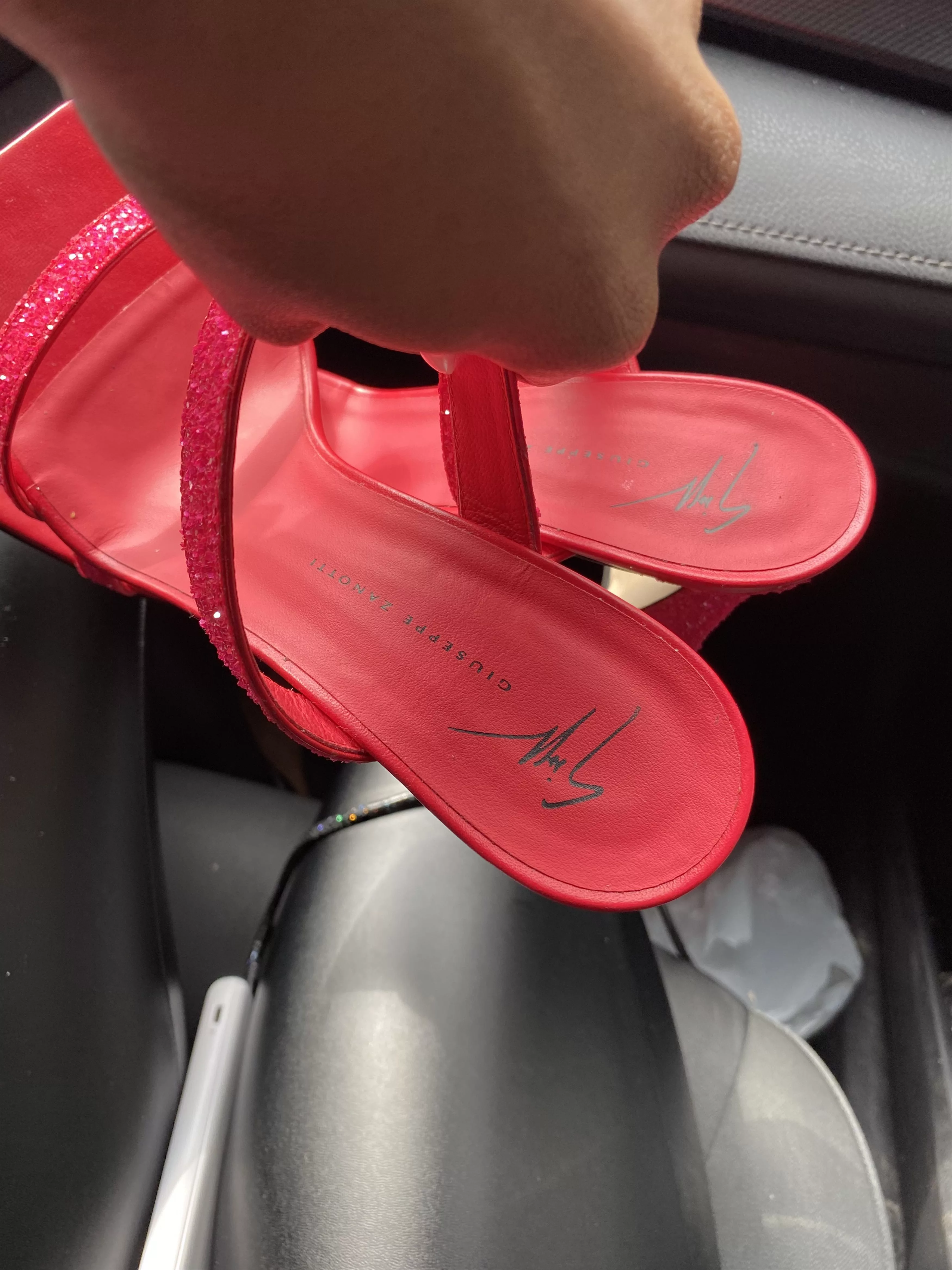 Giuseppe Zanotti Heels Giuseppe Zanotti Embellished block sandal Pink