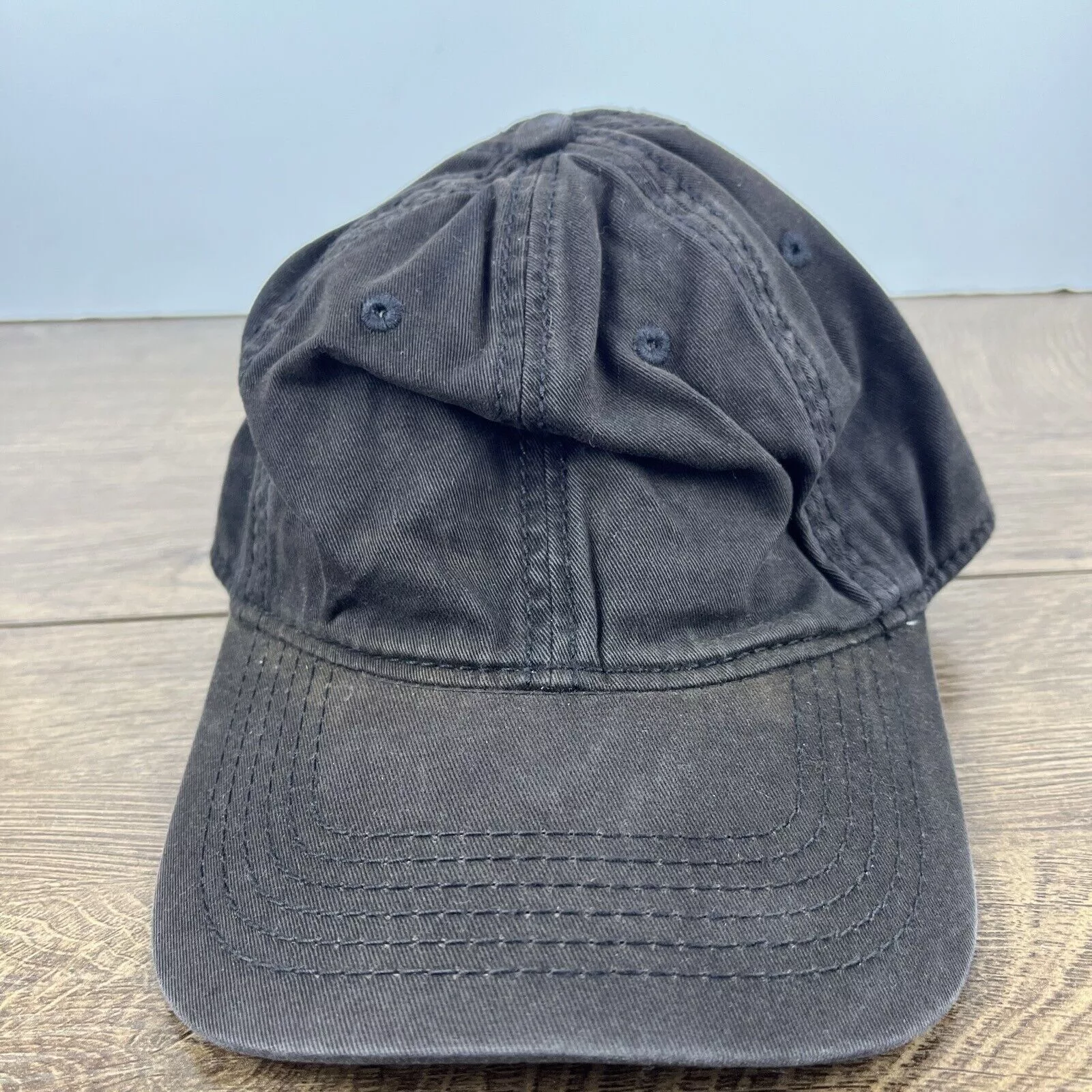 Other Hats Other Faded Black Hat Adjustable Adult Size Hat Black Cap