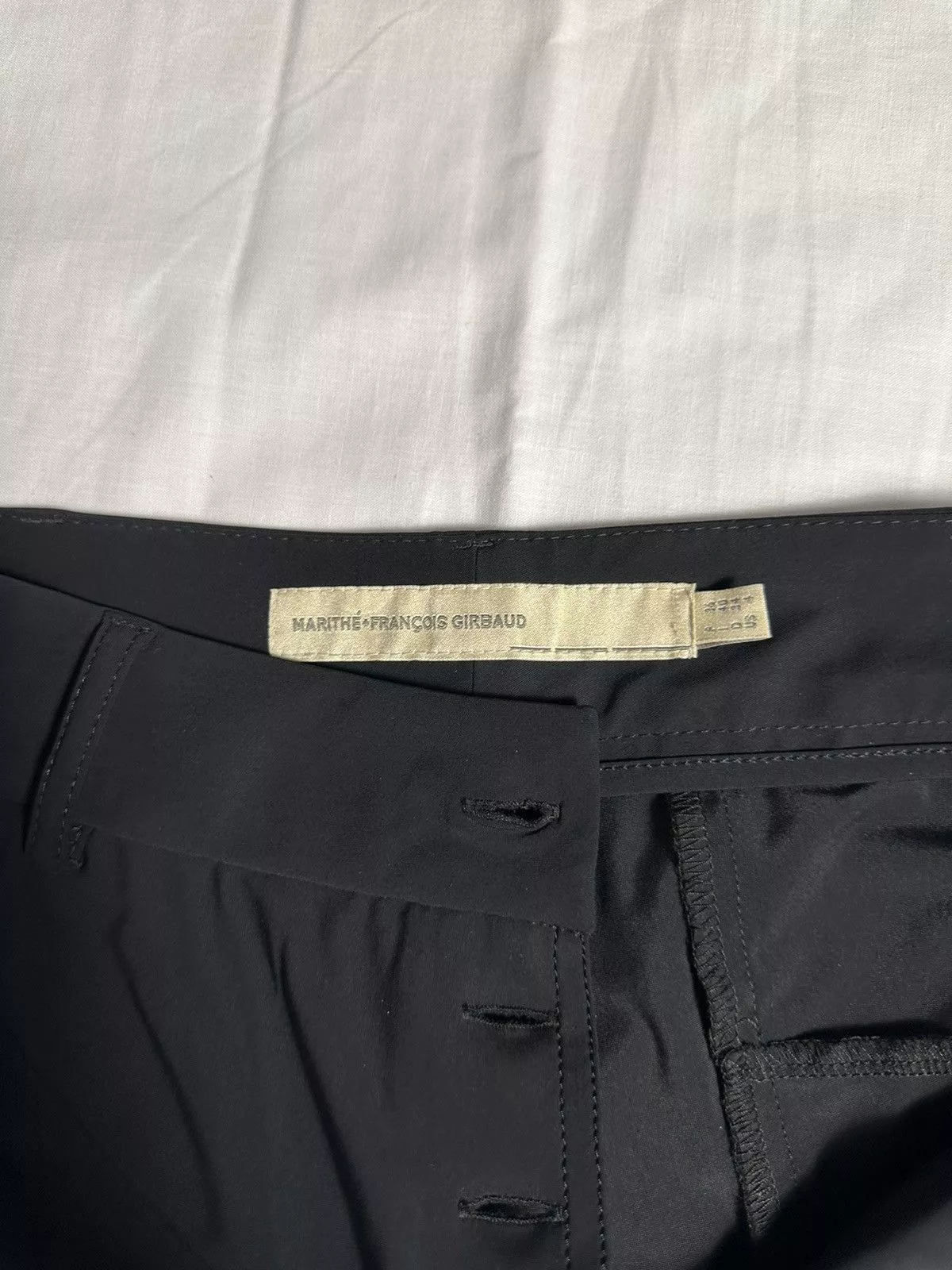 Designer Pants Designer × Marithe + Francois Girbaud 1980s Marithe Francois Girbaud pants avant garde Opium Y2K Black Vintage