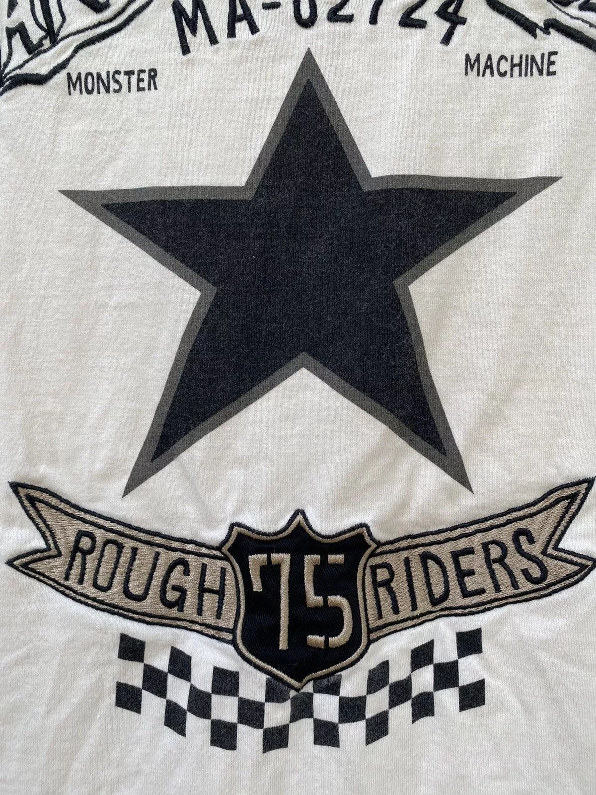 Vanson Leathers Short Sleeve T Shirts Vanson Leathers Vanson Leather Patch & Embroidery Big Logo Very Versatile White Vintage