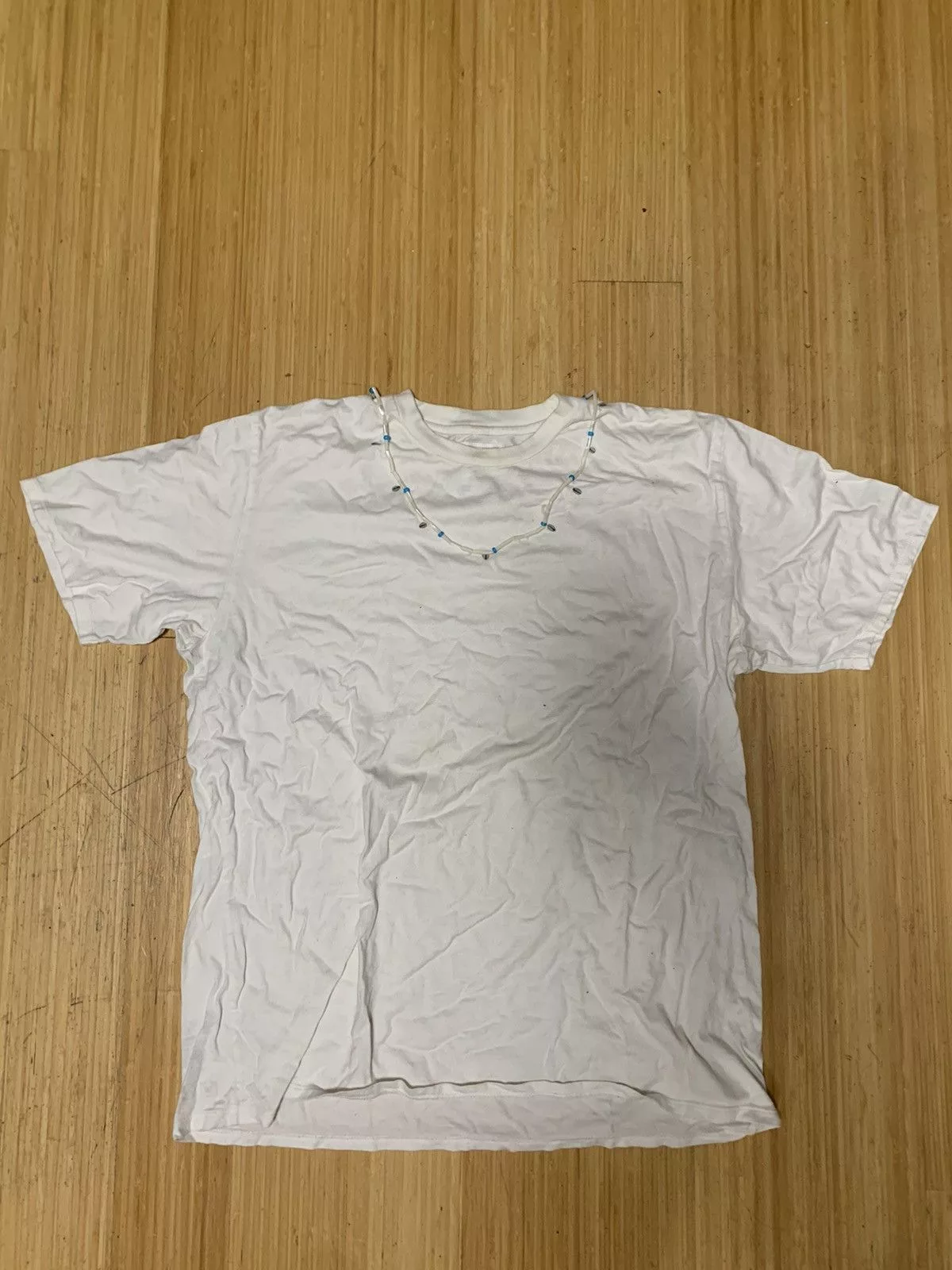 Visvim Short Sleeve T Shirts Visvim beaded shirt White