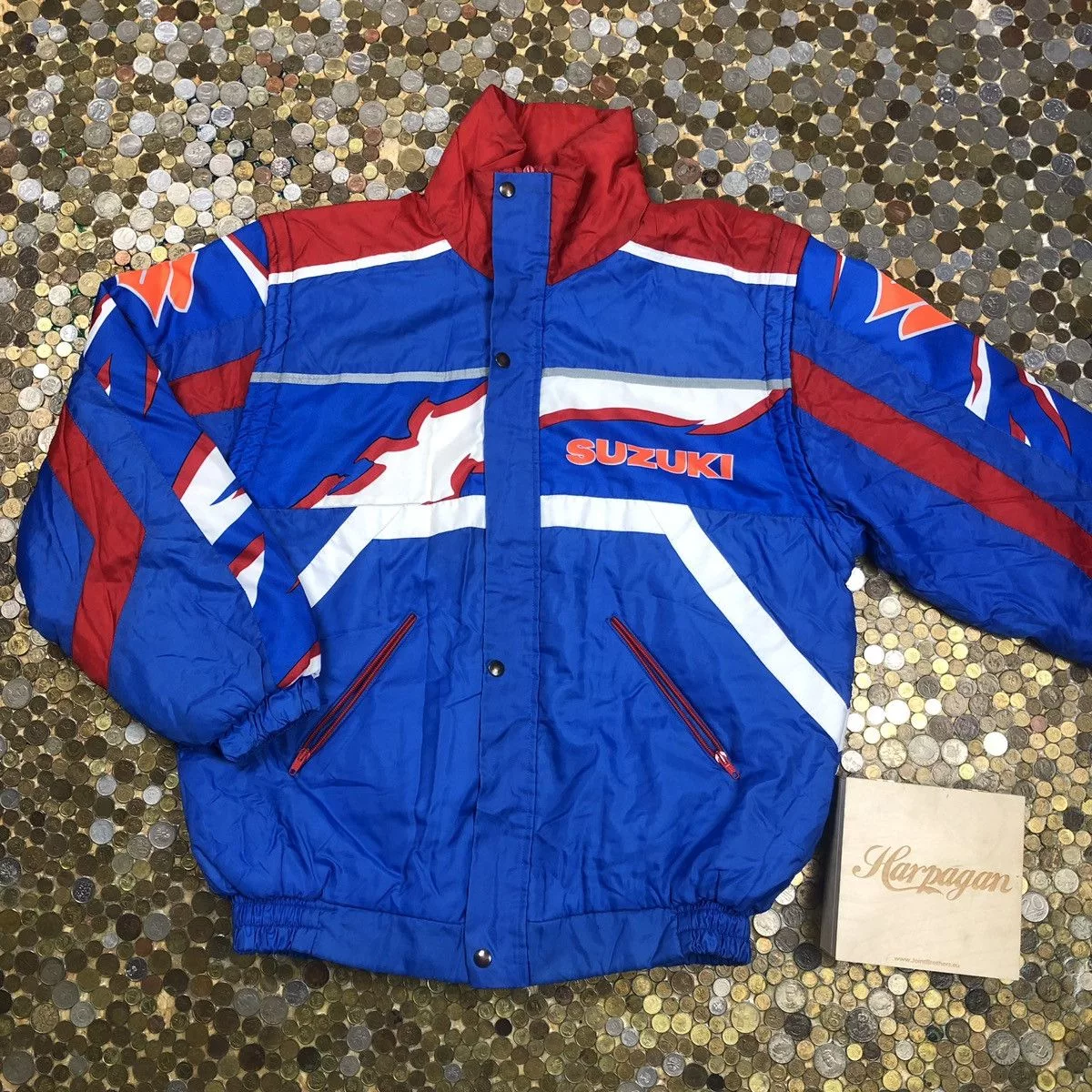 Vintage Bombers Suzuki racing moto jacket and vest vintage 90s & y2k Multi