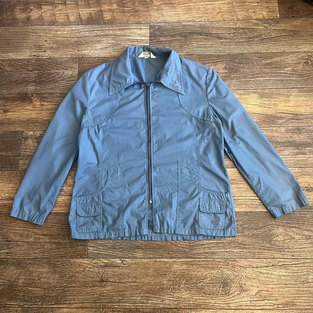 Original Montgomery Light Jackets Original Montgomery Vintage 70’s Montgomery Ward Work Jacket Blue