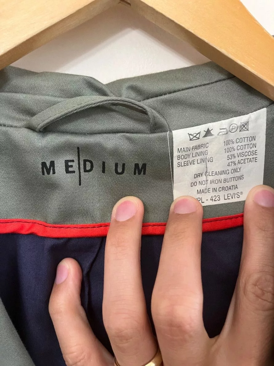 Levi's Light Jackets Levi's Medium Cotton Zip Blazer - Archive Edition Gray