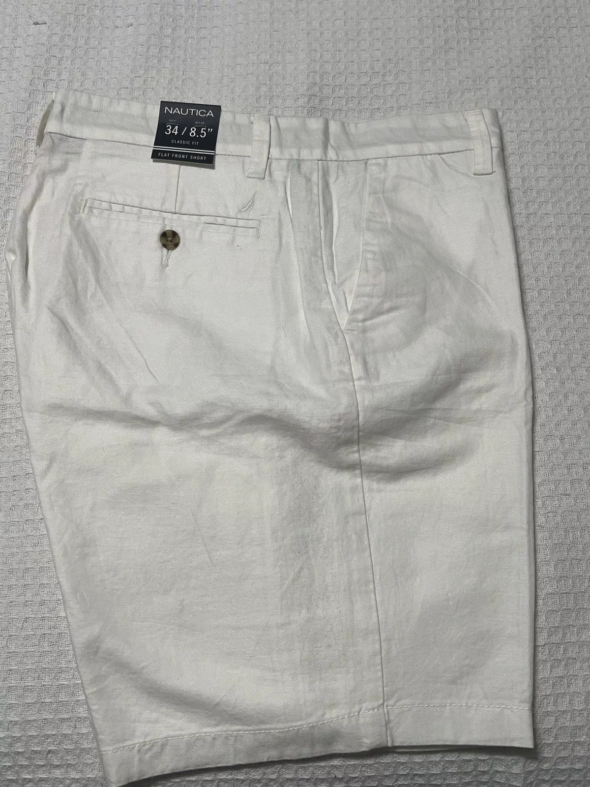 Nautica Shorts Flat Front Nautica 8.5 Shorts White