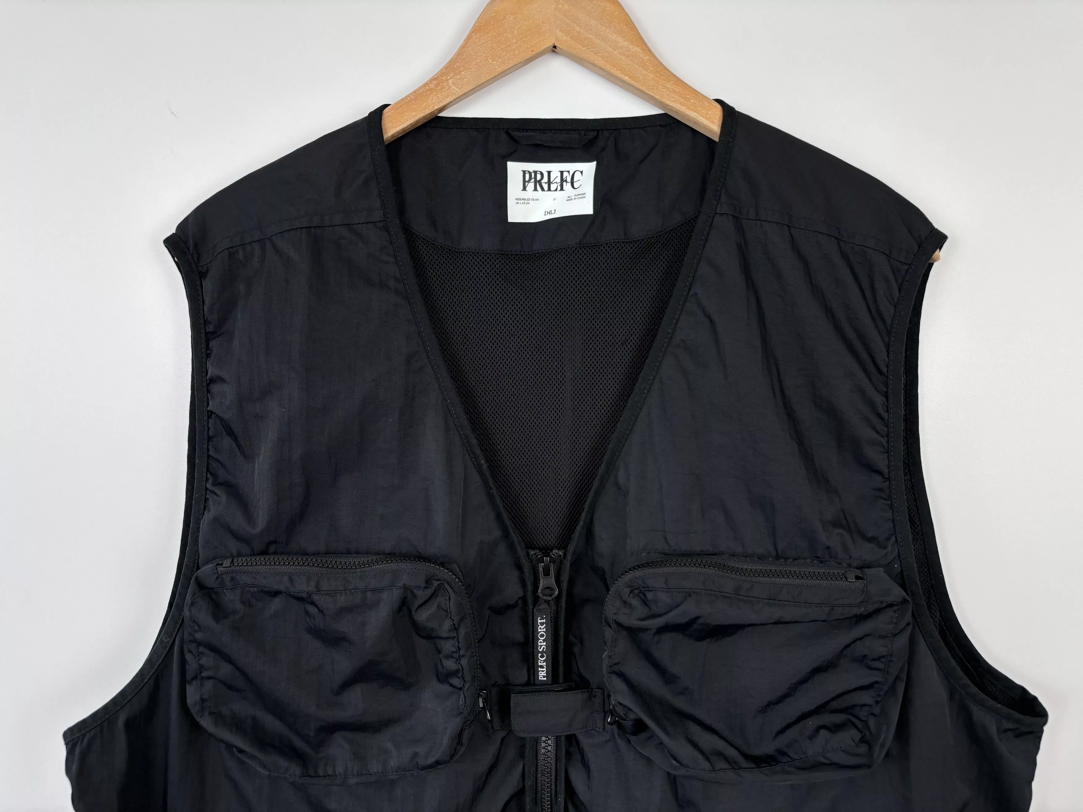 Prolific Vests Prolific × River Island River Island x Prolific Multipocket Utility Vest Jacket XL Black Streetwear