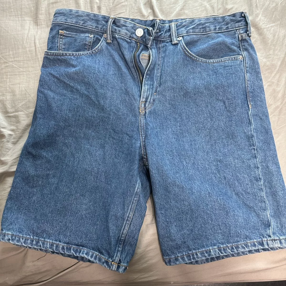 H&M Shorts H&M Dark Navy Relaxed Jorts Blue Streetwear