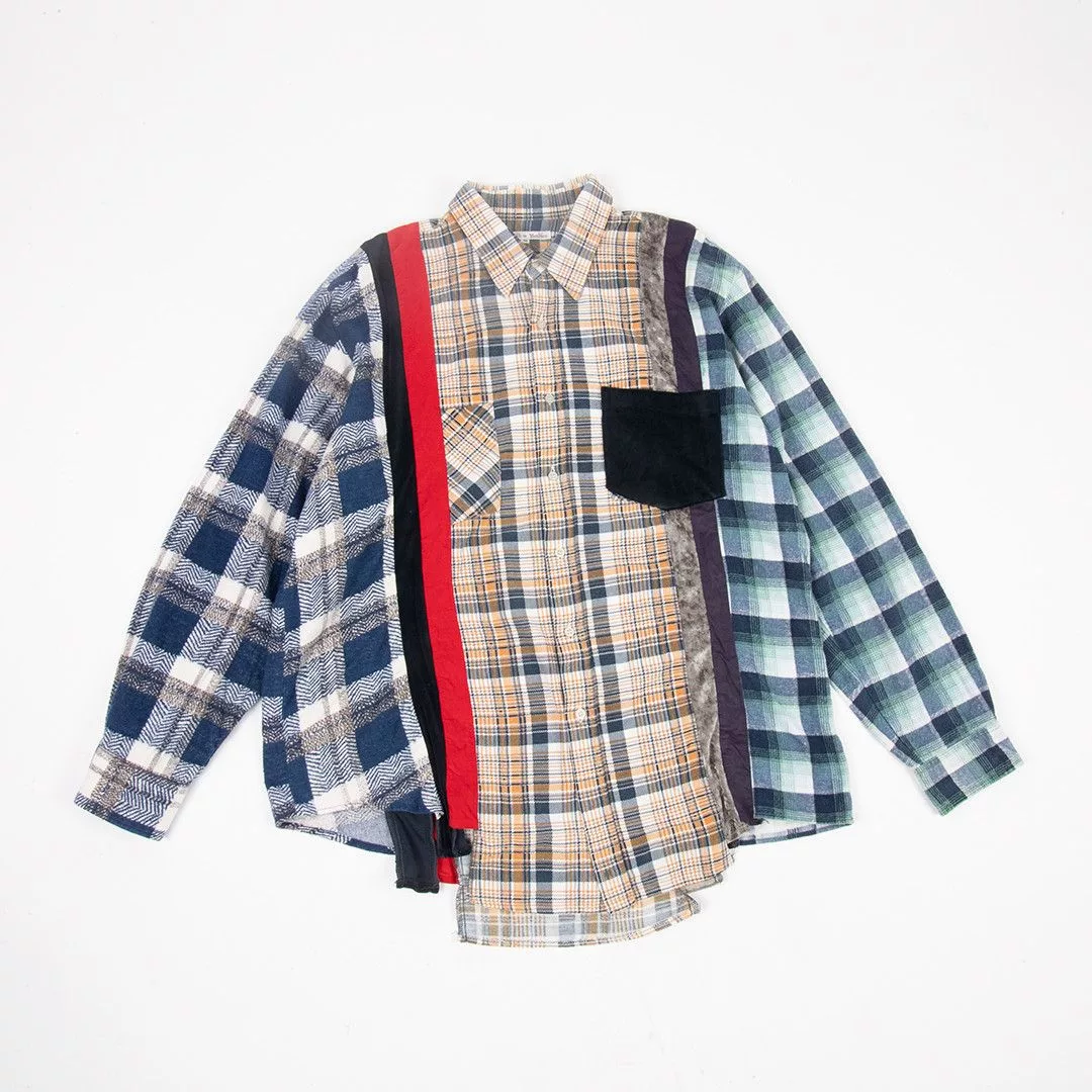 Needles Shirts Button Ups Needles 7 Cuts Flannel Shirt Multi