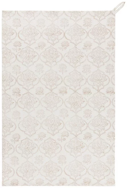Block Print Lotus Towel