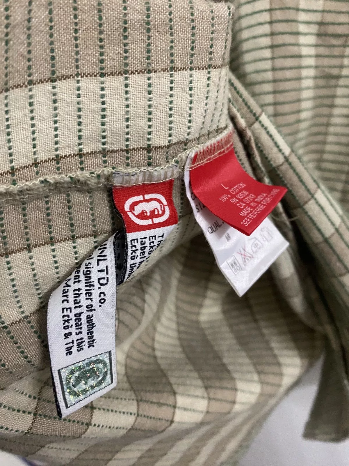 Ecko Unltd. Shirts Button Ups Ecko Unltd. Ecko.Complex Streewear Multi Pocket Shirt Brown Vintage