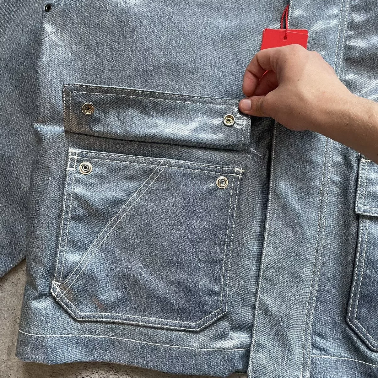 Diesel Raincoats Diesel D-Sury Giacca Raincoat Denim Jacket Blue