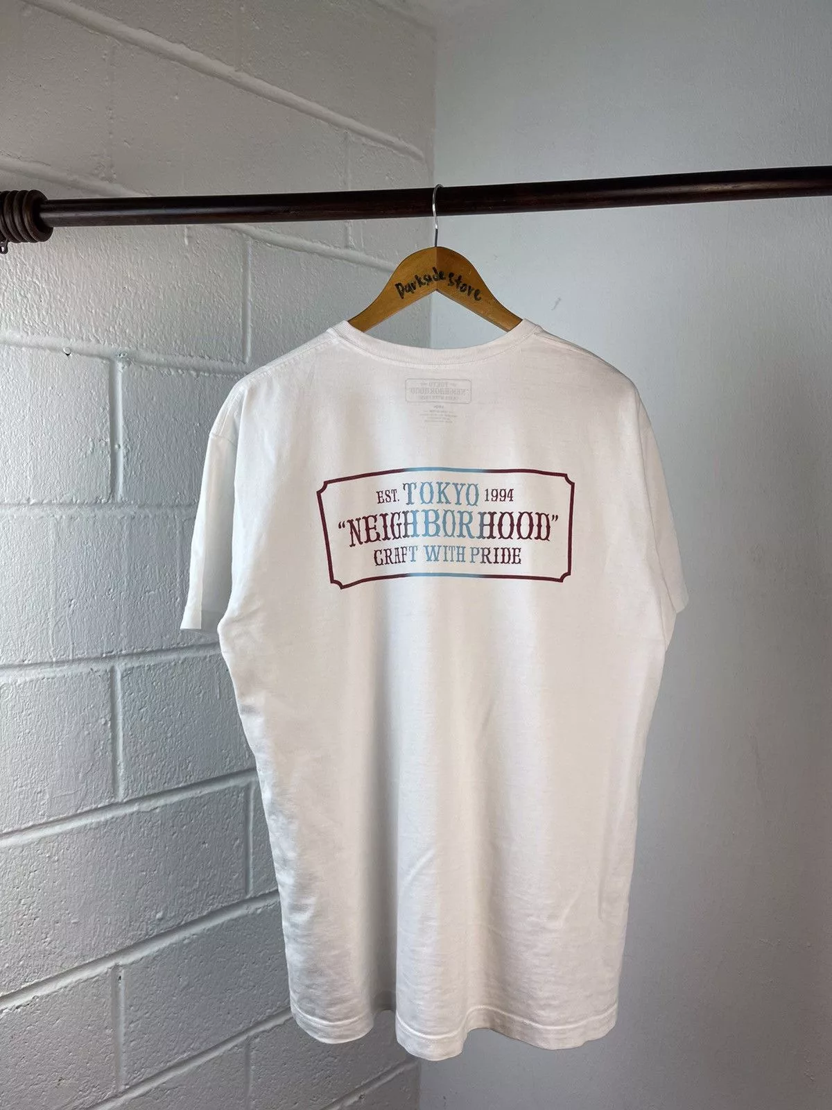 Neighborhood Short Sleeve T Shirts Neighborhood Box Logo Tee White