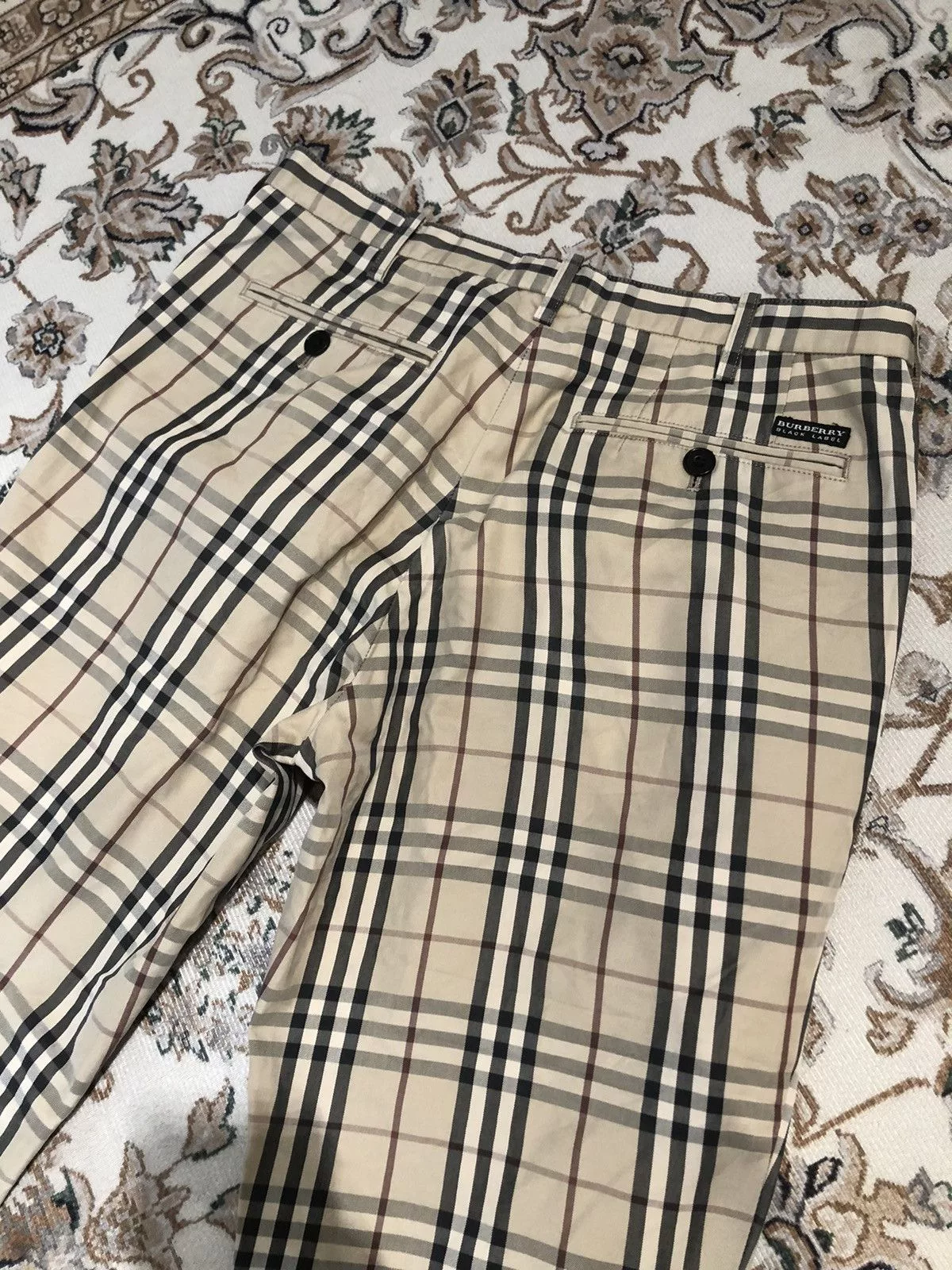 Burberry Casual Pants BURBERRY NOVA CHECK PANTS Beige