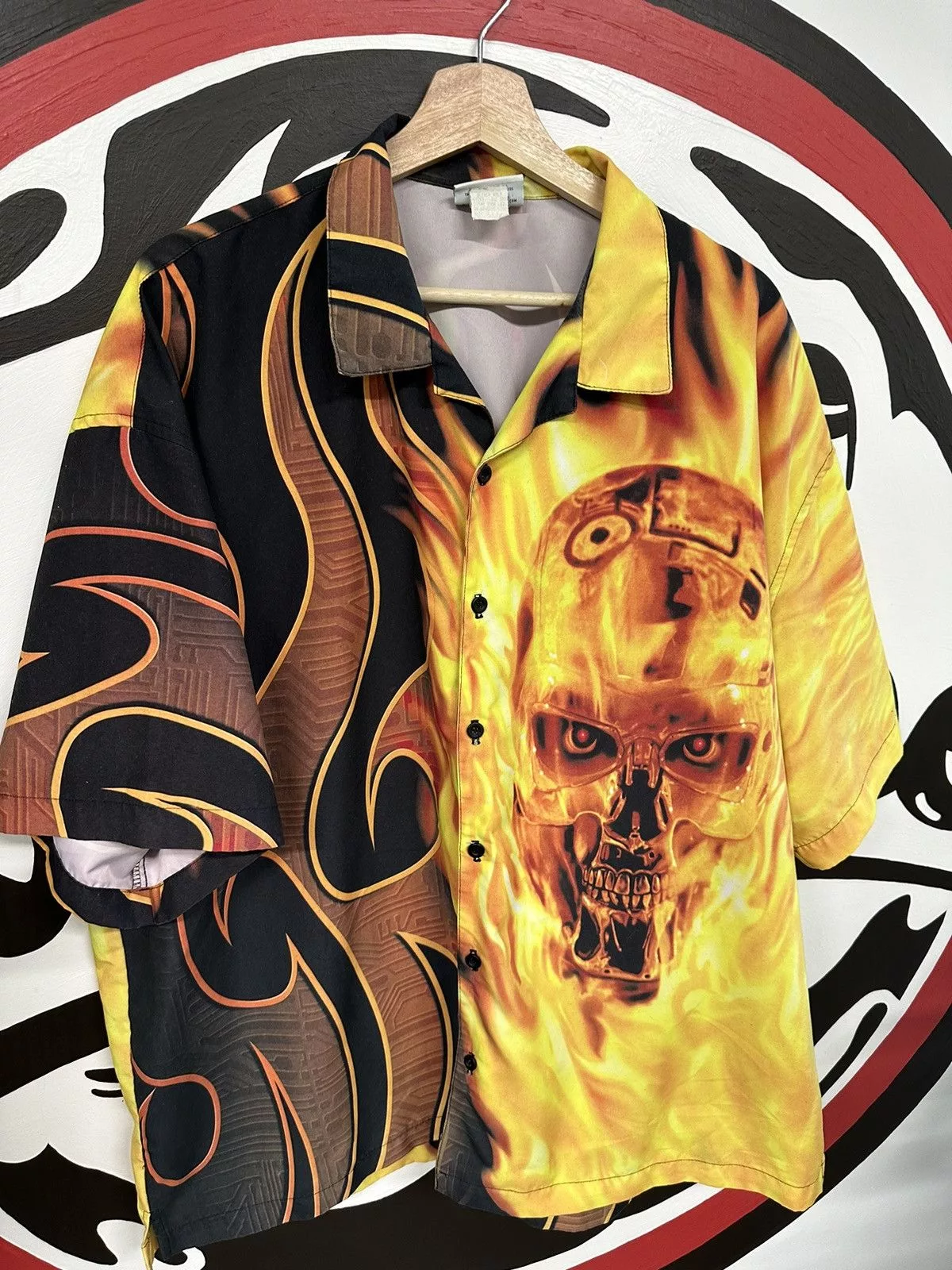 Universal Studios Shirts Button Ups Universal Studios × Vintage Vintage Y2K 00s Universal Studios Terminator 2 Button Up Multi Streetwear