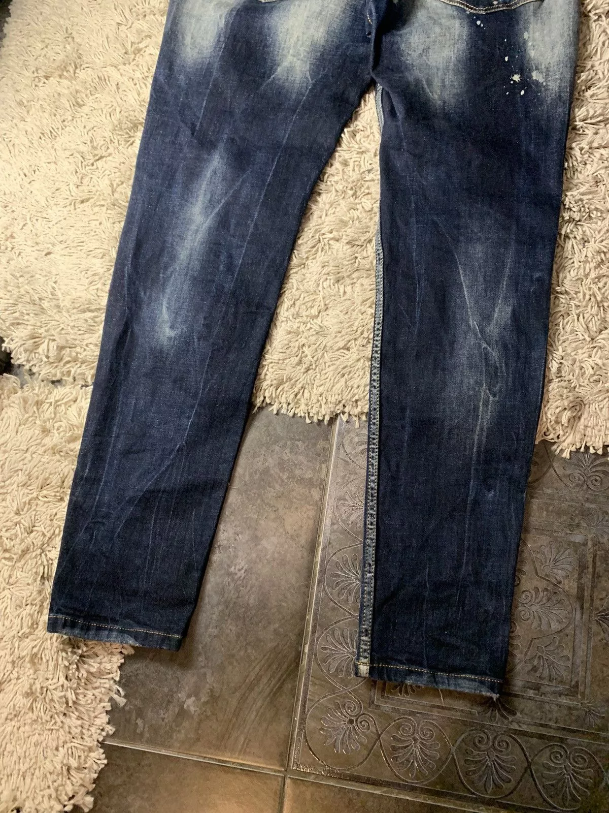 Dsquared2 Denim Dsquared2 × Vintage Dsquared2 distressed denim pants Blue Streetwear