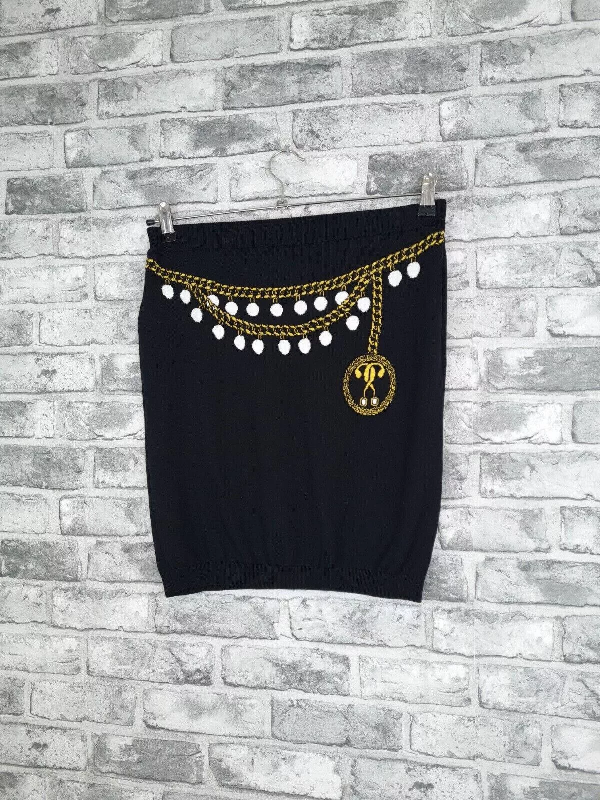 Moschino Midi Skirts Moschino Couture Skirt Size 12 Knit Authentic Black