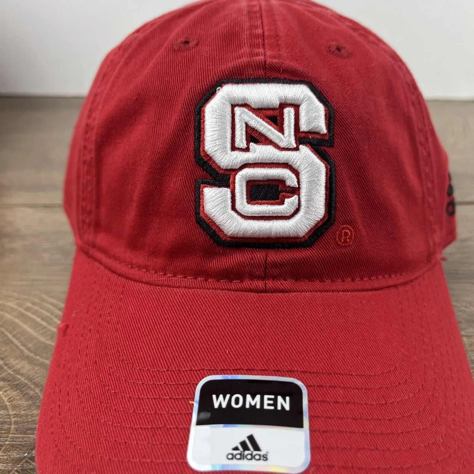 Adidas Hats NC State Wolfpack Womens Hat Red Cap Adidas Adjustable Red A