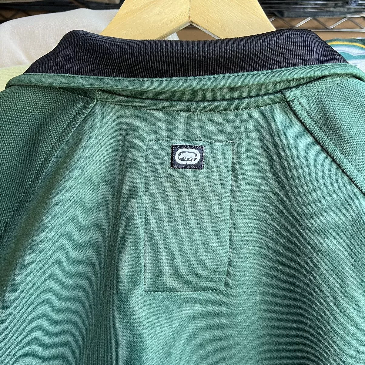 Ecko Unltd. Light Jackets Ecko Unltd. × Vintage Y2K Ecko Unltd Striped Zip Jacket Green Streetwear