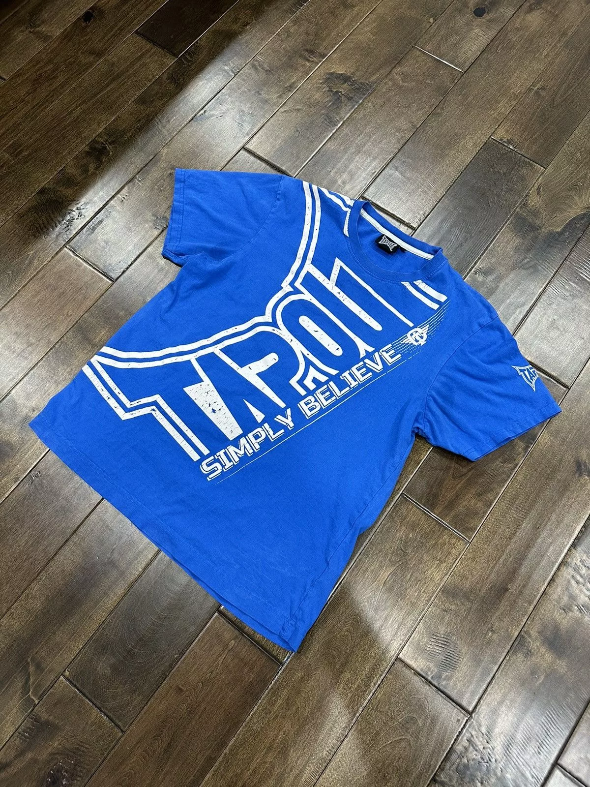 Tapout Short Sleeve T Shirts Blue Tapout short sleeve tee Streetwear